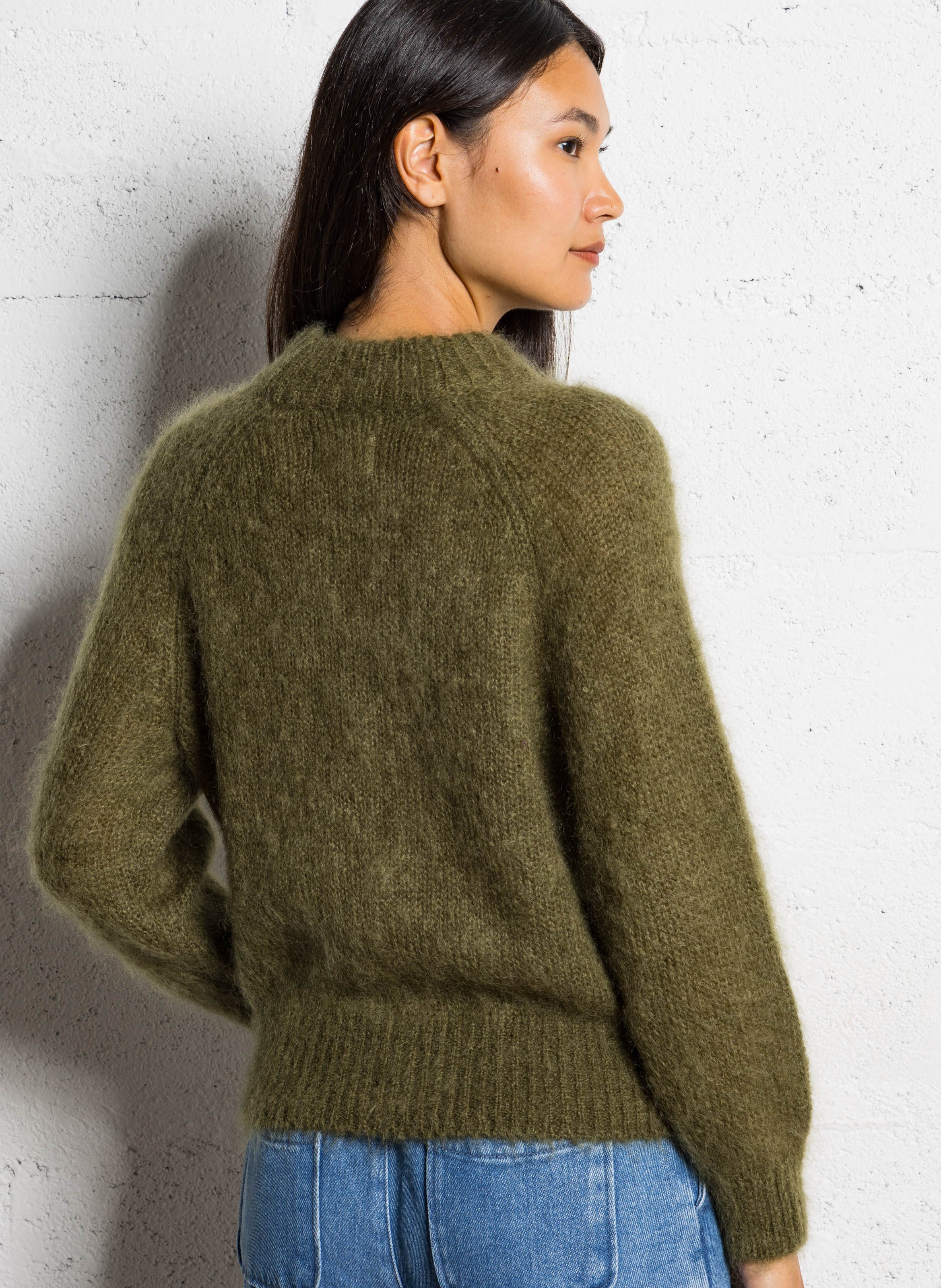 Round neck sweater in mixed wool DES PETITS HAUTS Multicolored