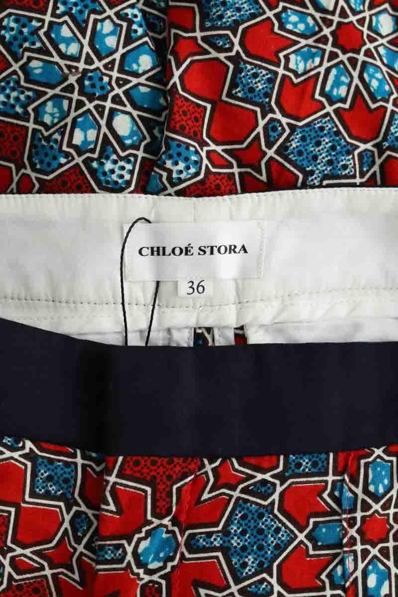 Slim-fit cotton cargo pants CHLOE STORA - SECONDE MAIN Red