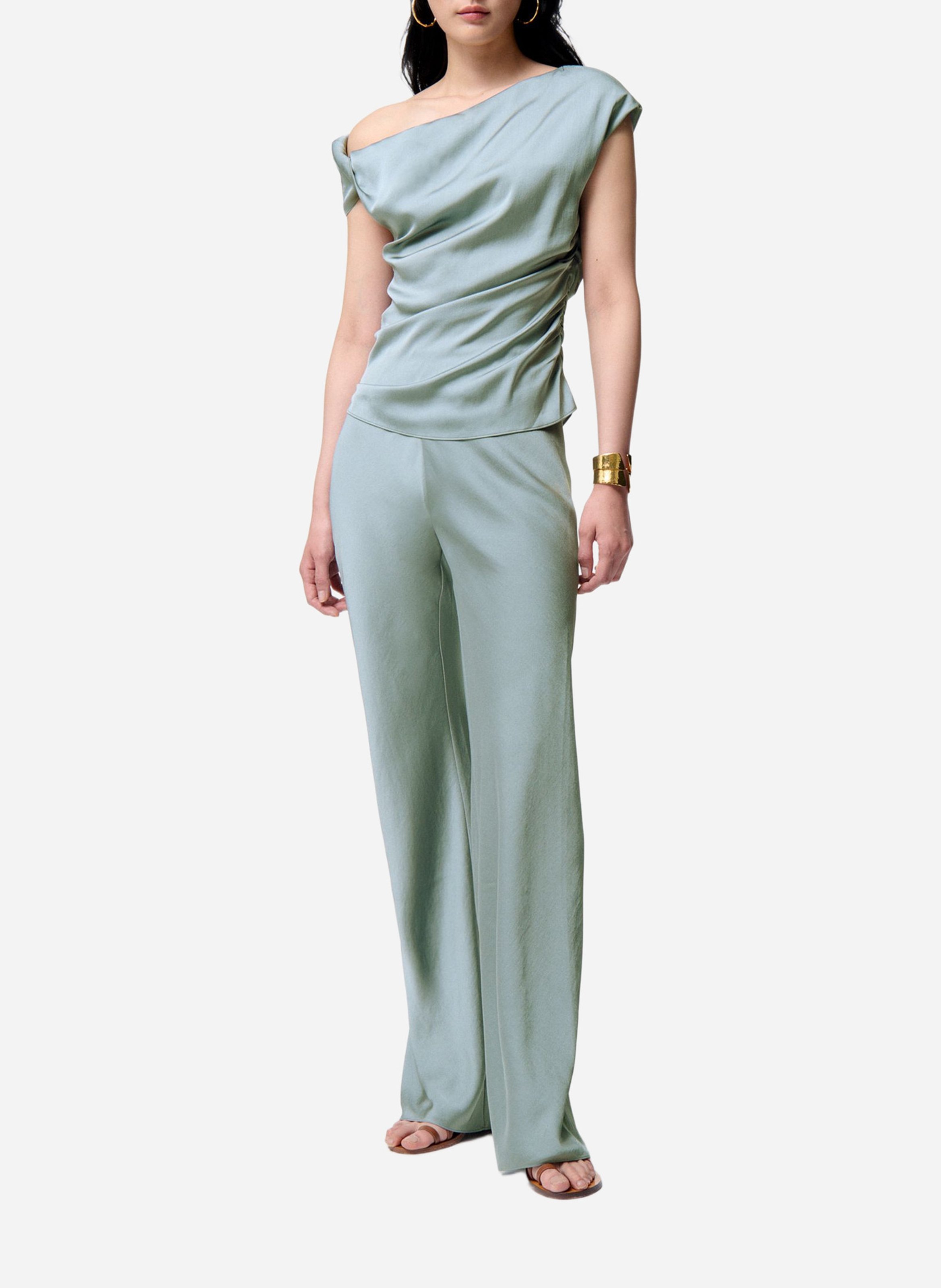 Top with asymmetric neckline VANESSA BRUNO Grey