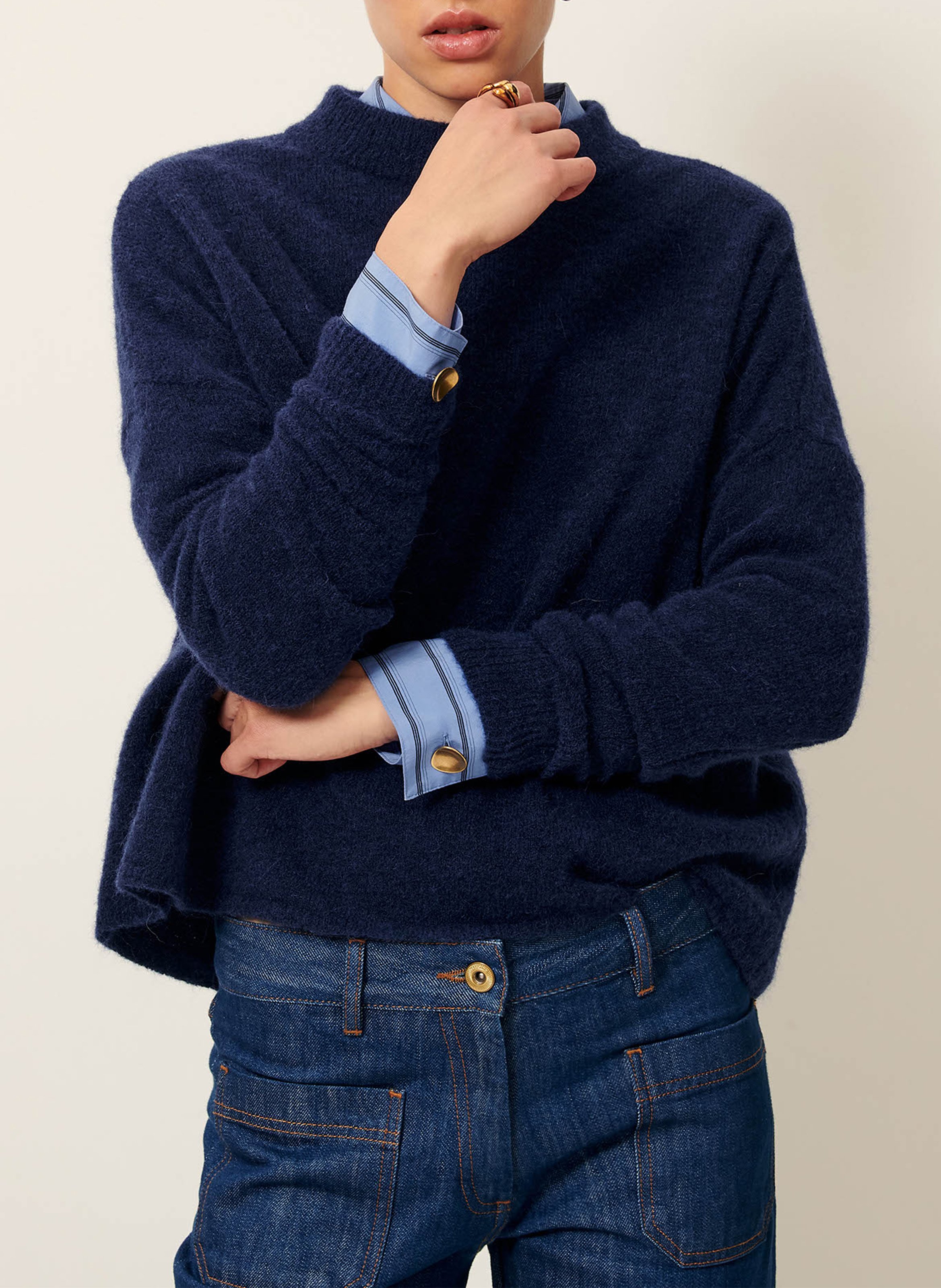 Loose-fit wool-blend sweater SESSUN