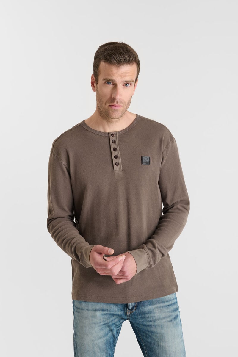 Tommy Badge T-shirt LE TEMPS DES CERISES Brown