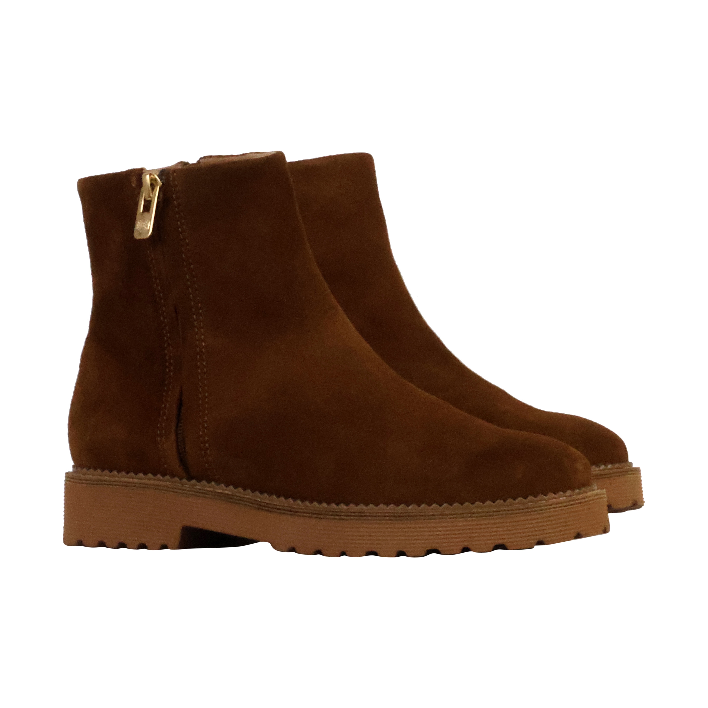 Ondine leather ankle boots EMILIE KARSTON Brown