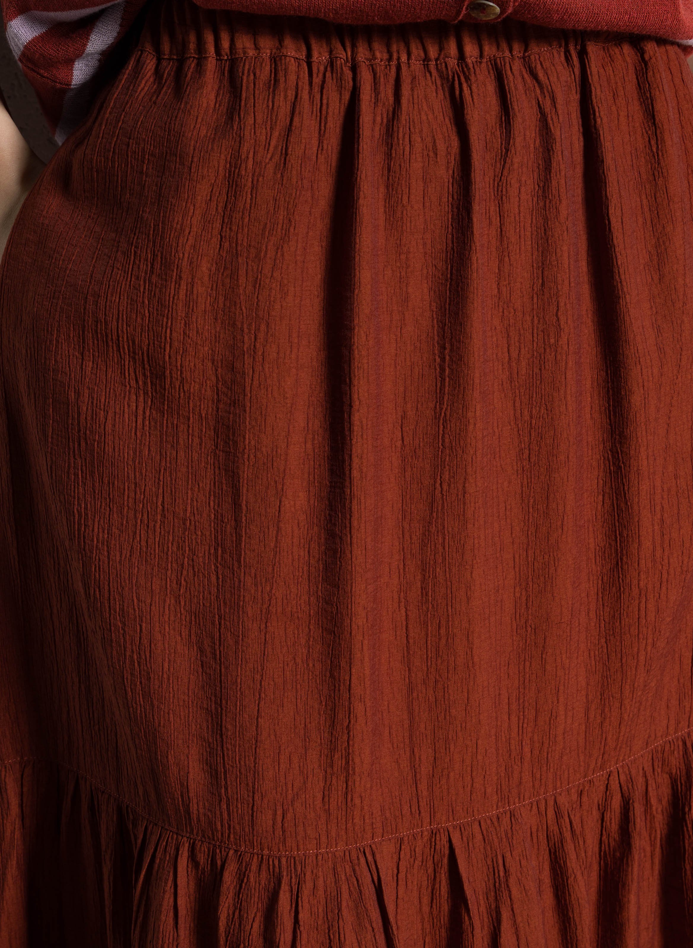 Jupe midi  NICE THINGS Marron