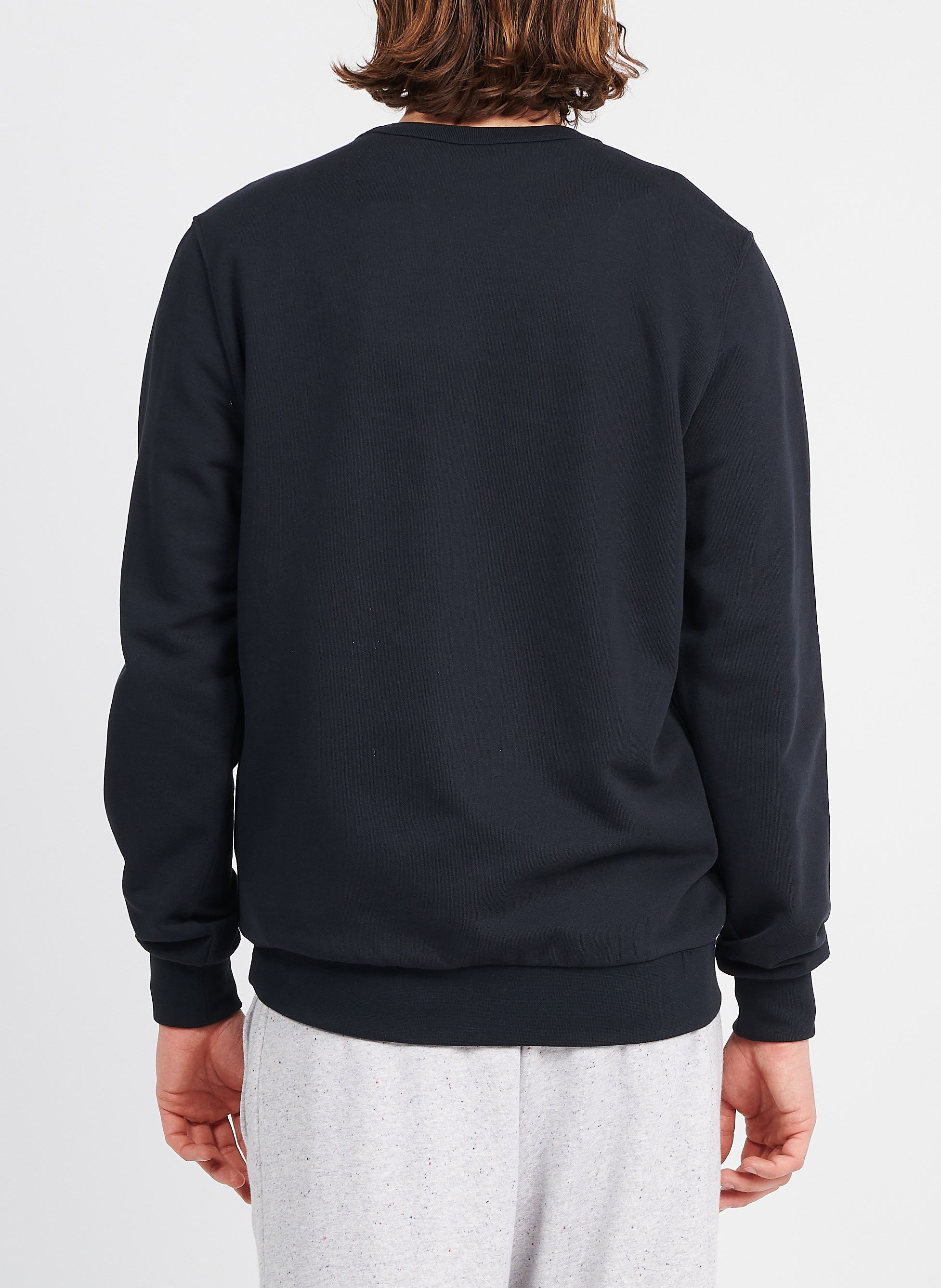 Sweat droit col rond en coton bio KNOWLEDGE COTTON APPAREL Noir