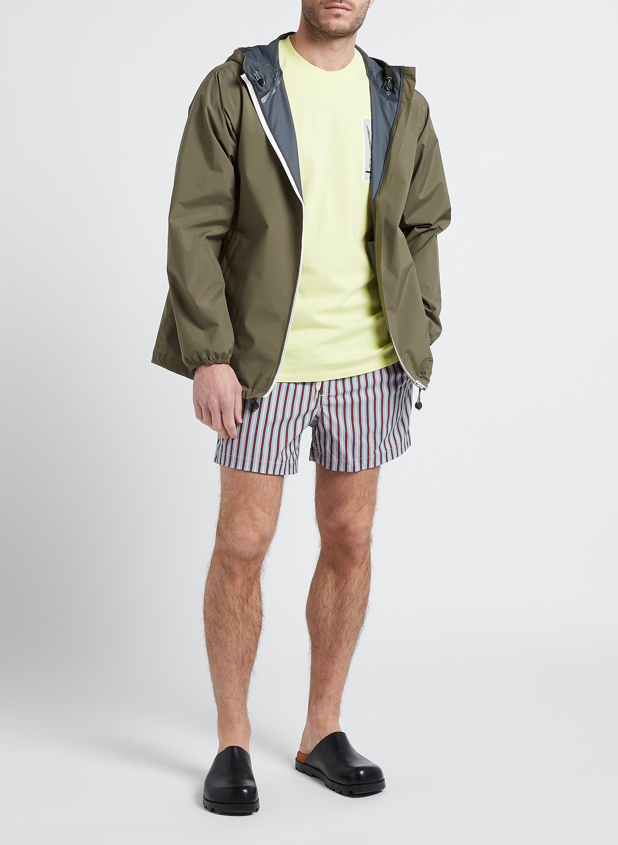 Kurze Regenjacke mit Kapuze FLOTTE Grun