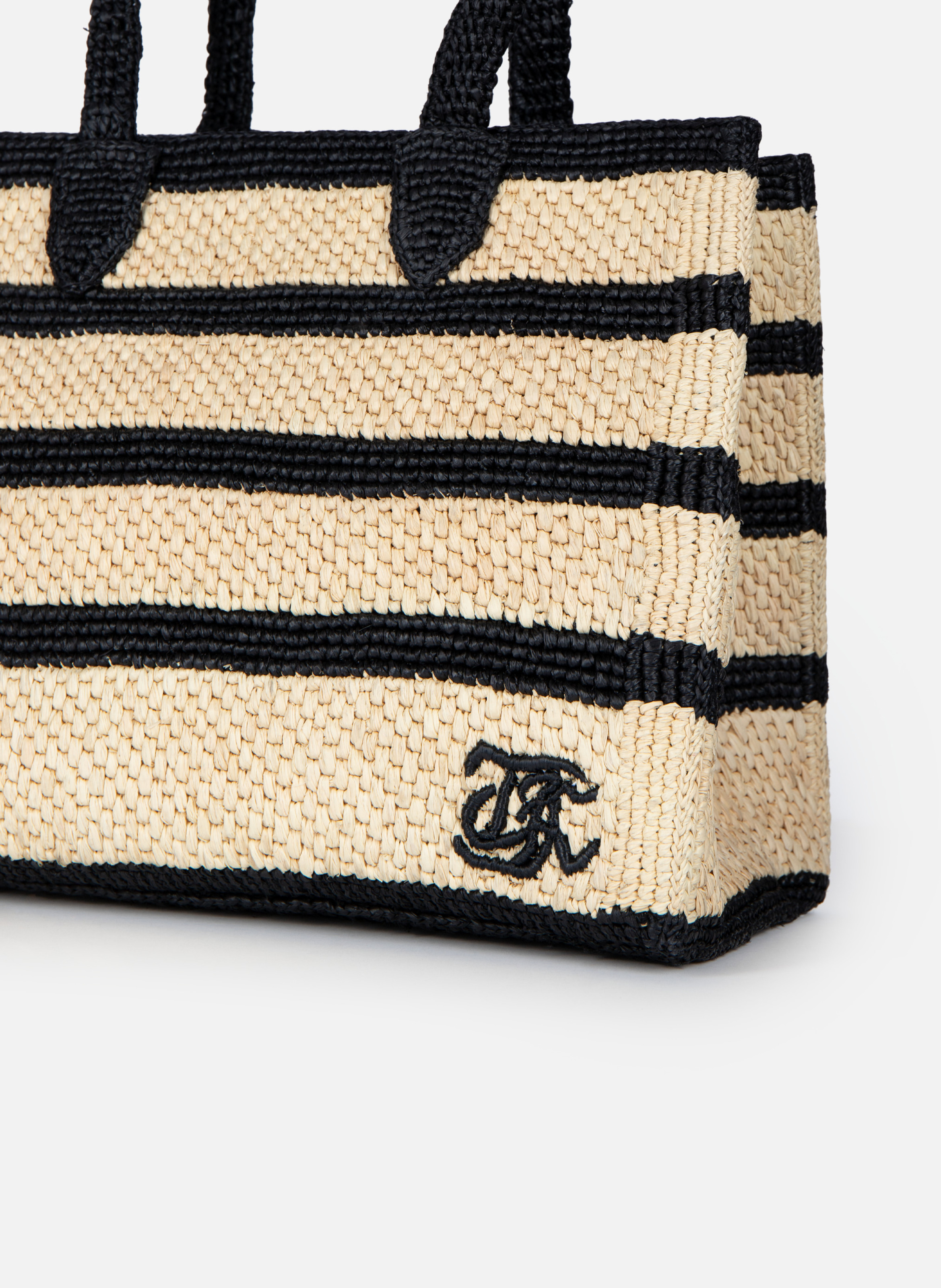 Raffia tote bag THE KOOPLES Beige