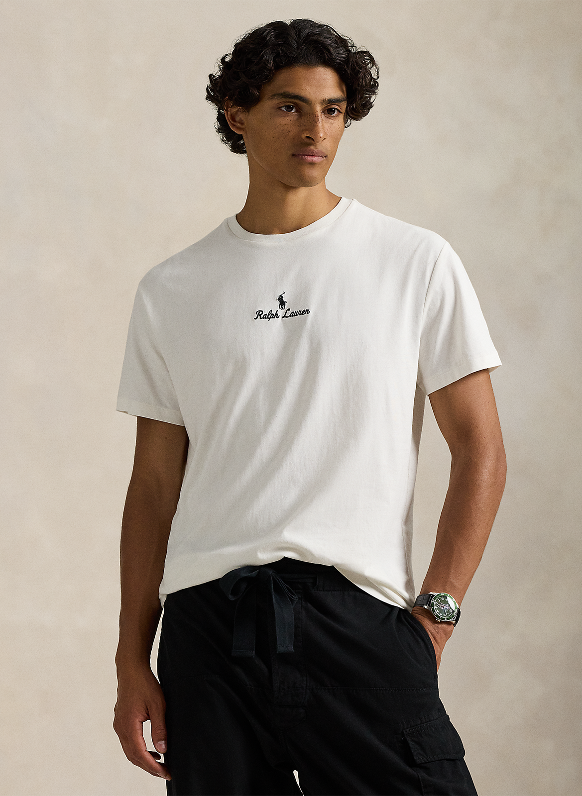 Tee-shirt col rond en coton POLO RALPH LAUREN