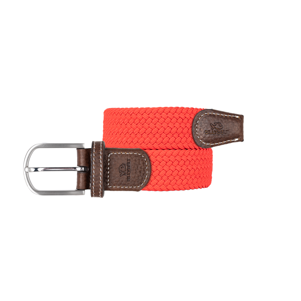 Solid Elastic Braided Belt BILLYBELT Red
