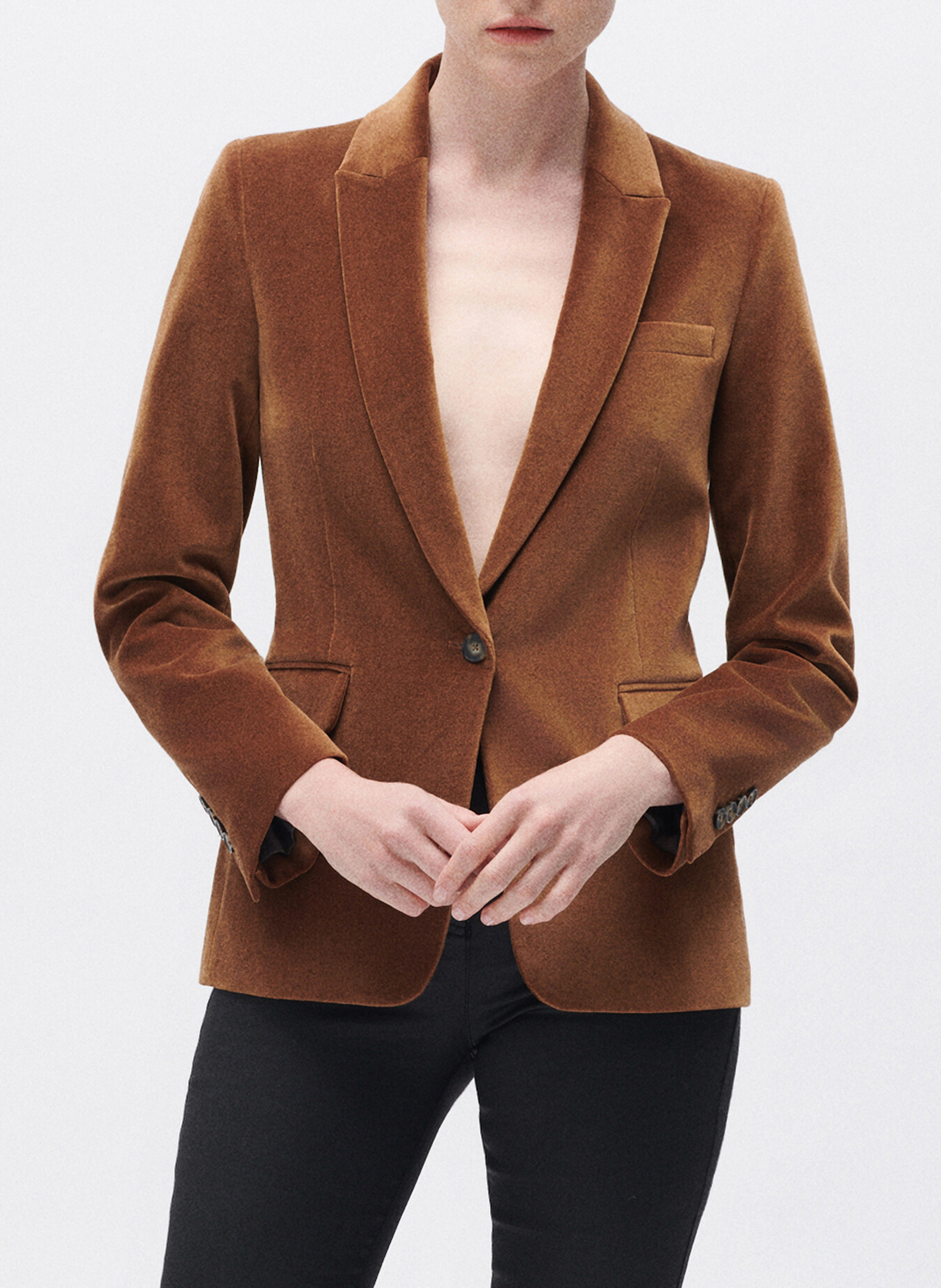 Veste de tailleur CAROLL Marron