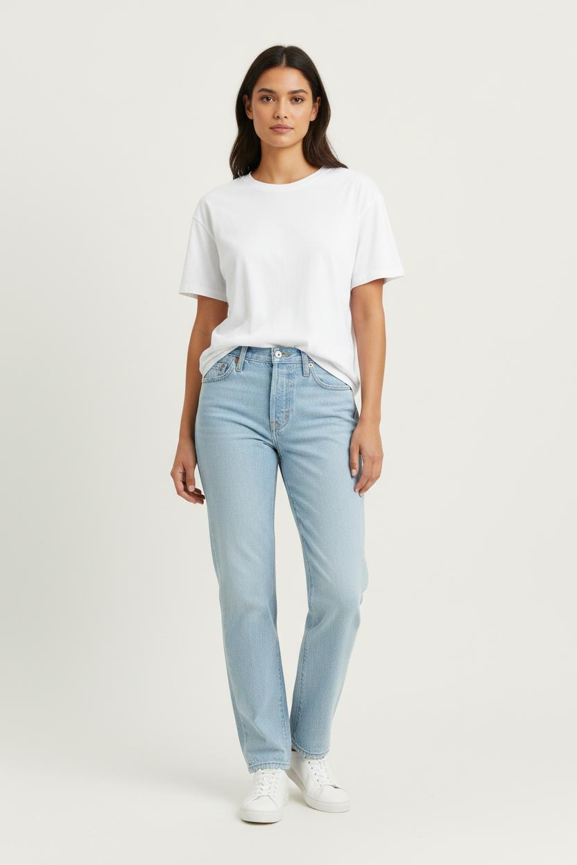 Cropped slim jeans with studs LEVI'S - Seconde main Blue