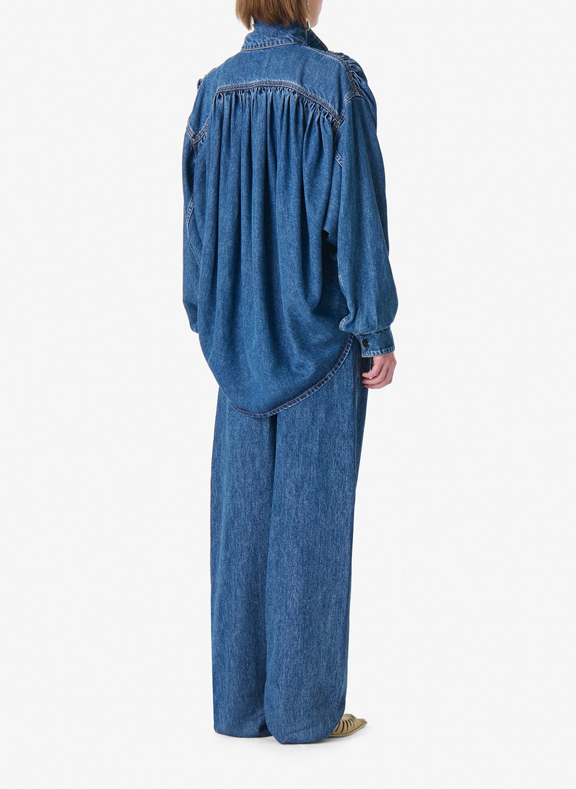 Blouse met opstaande kraag  IRO Blauw