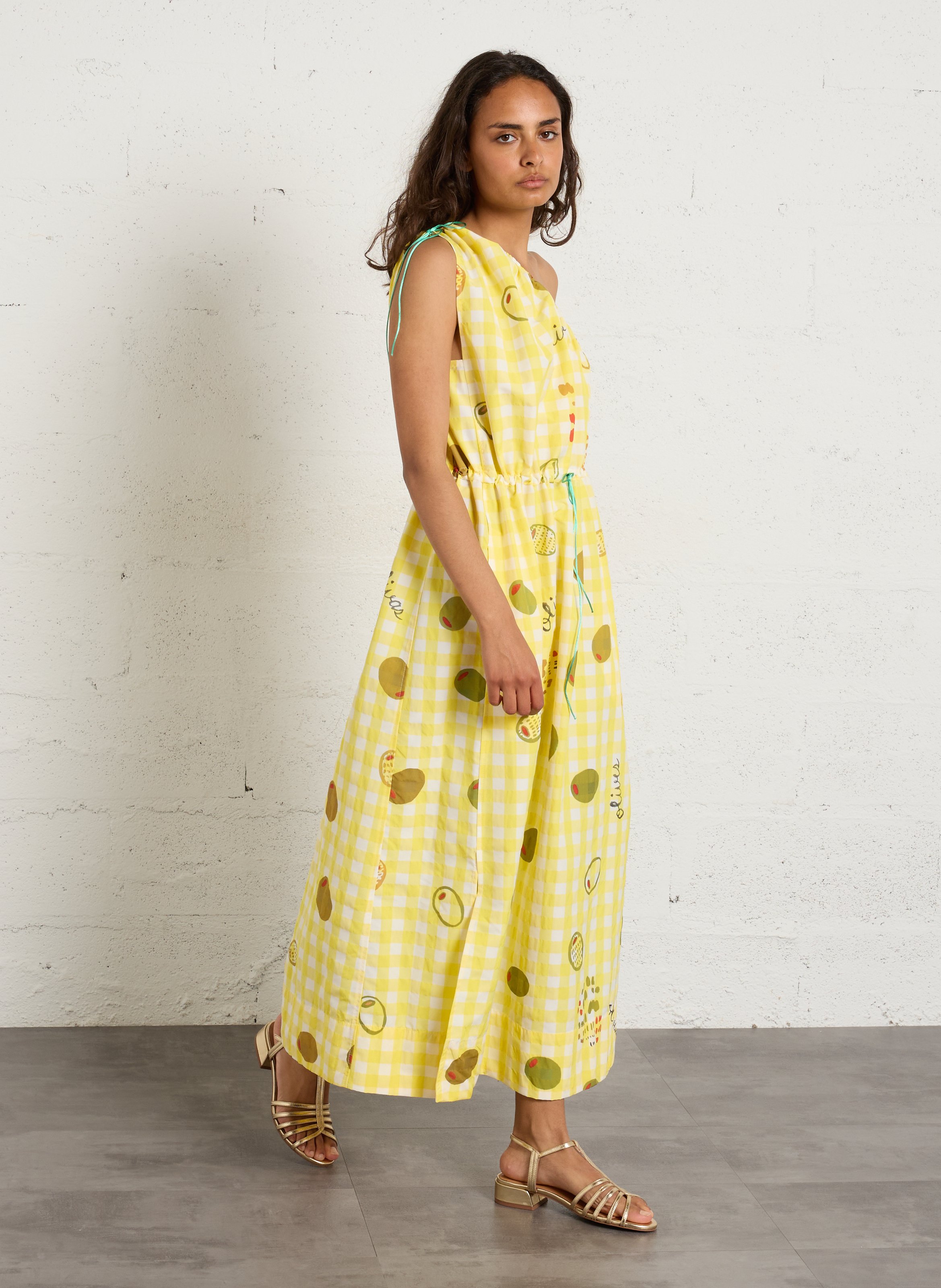 Sandales plates vernies en cuir BOCAGE Doré