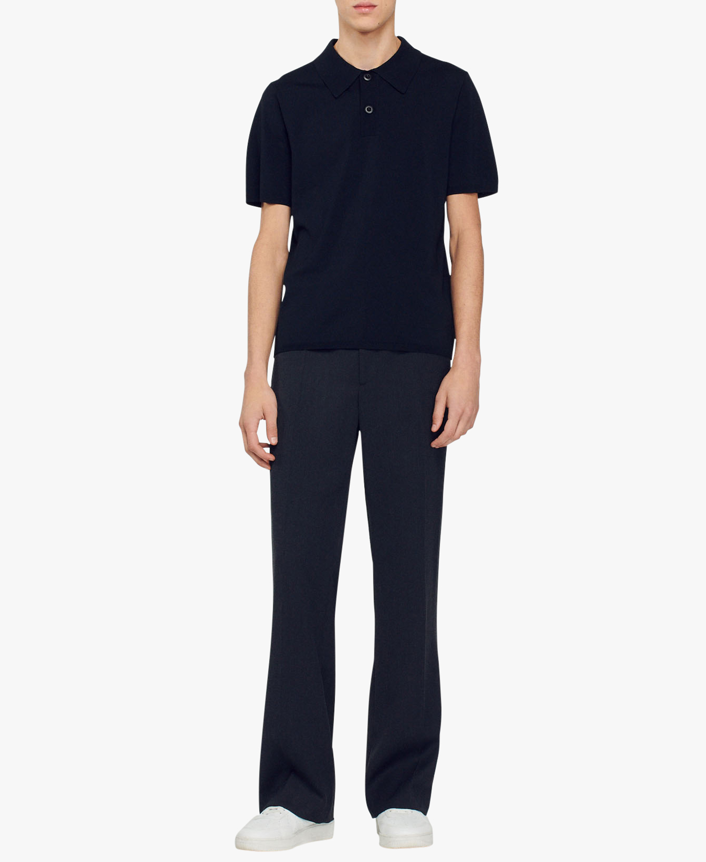 Polo regular fit  SANDRO Noir