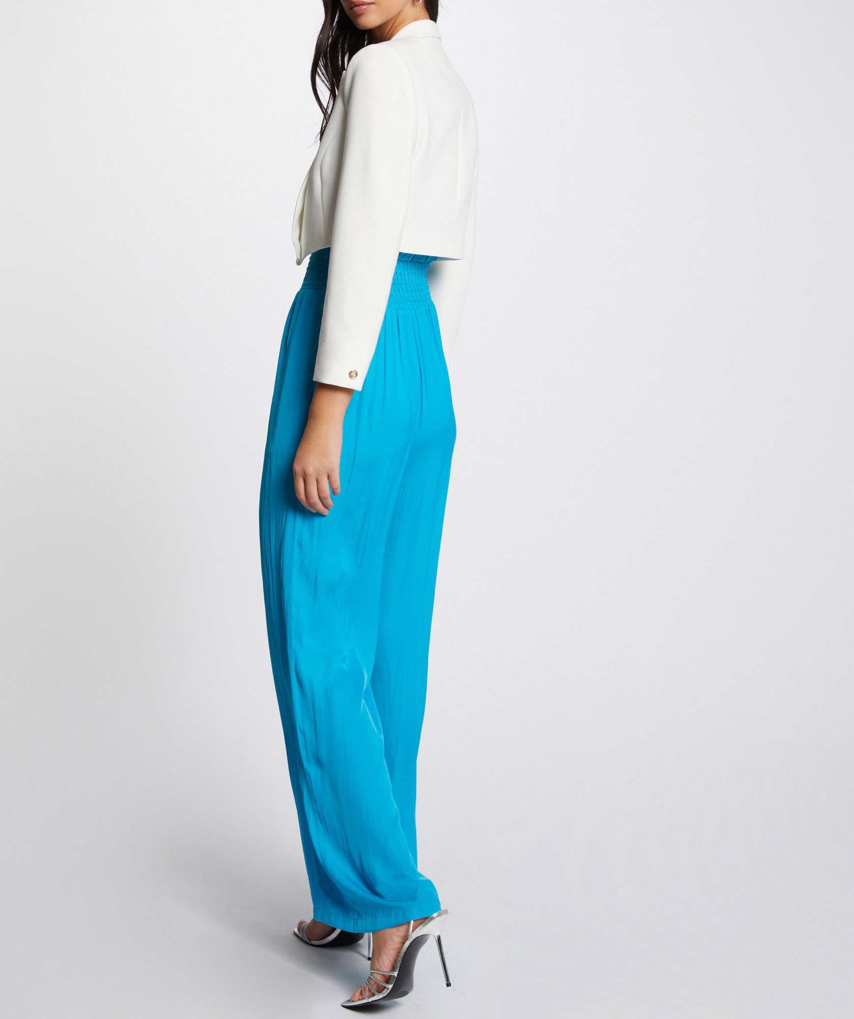 Korte blazer MORGAN Wit