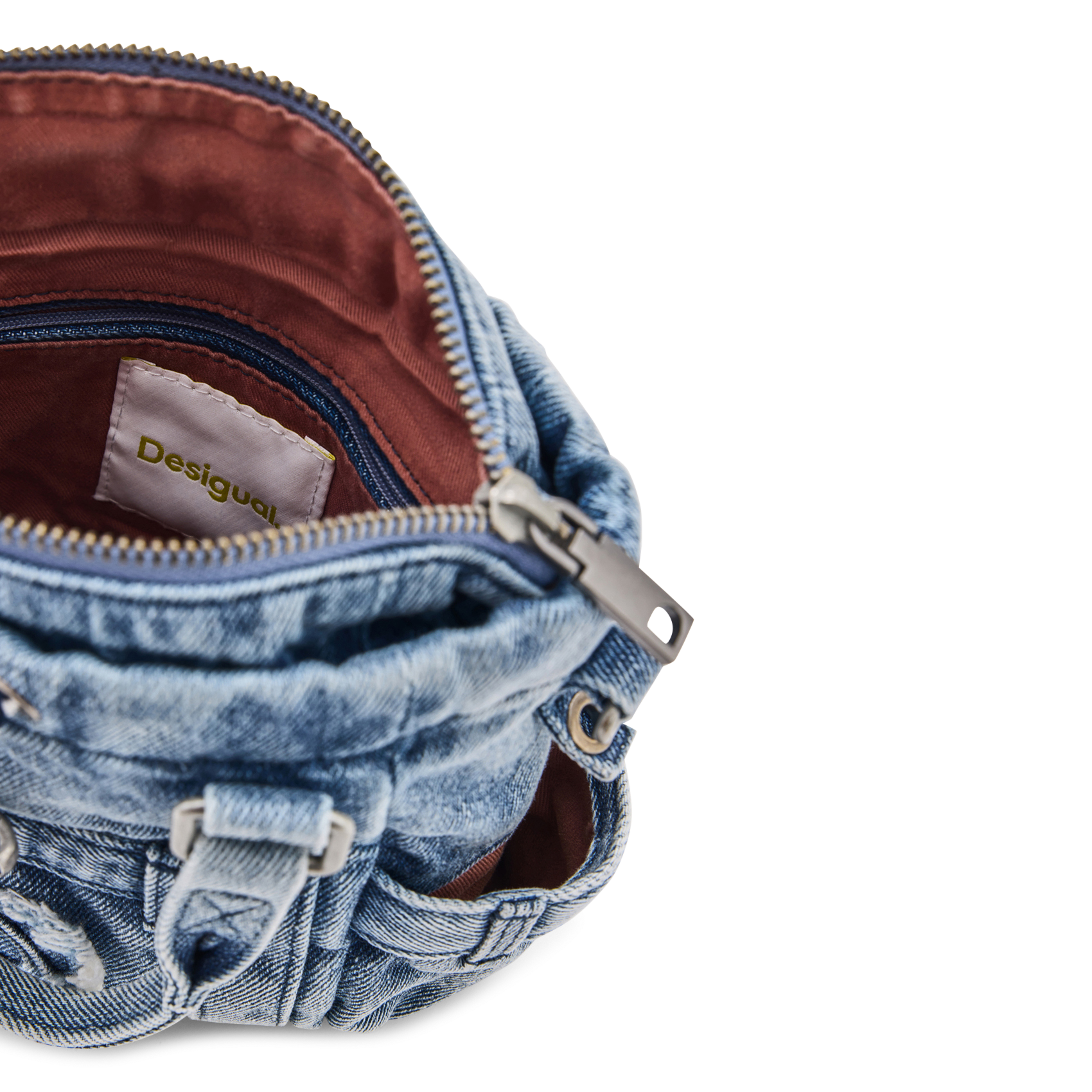 Denim handbag DESIGUAL Blue