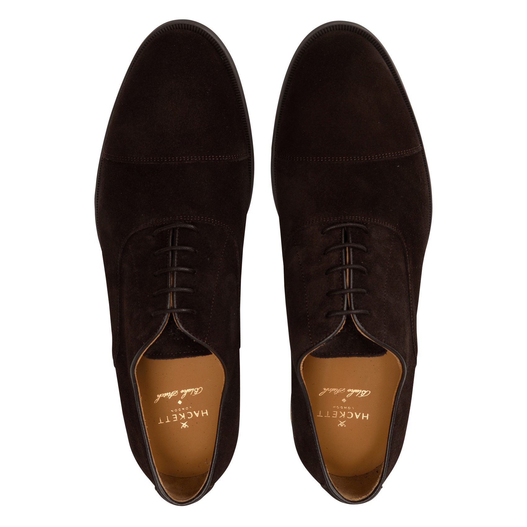 Zapatos derby de piel aterciopelada HACKETT Marron