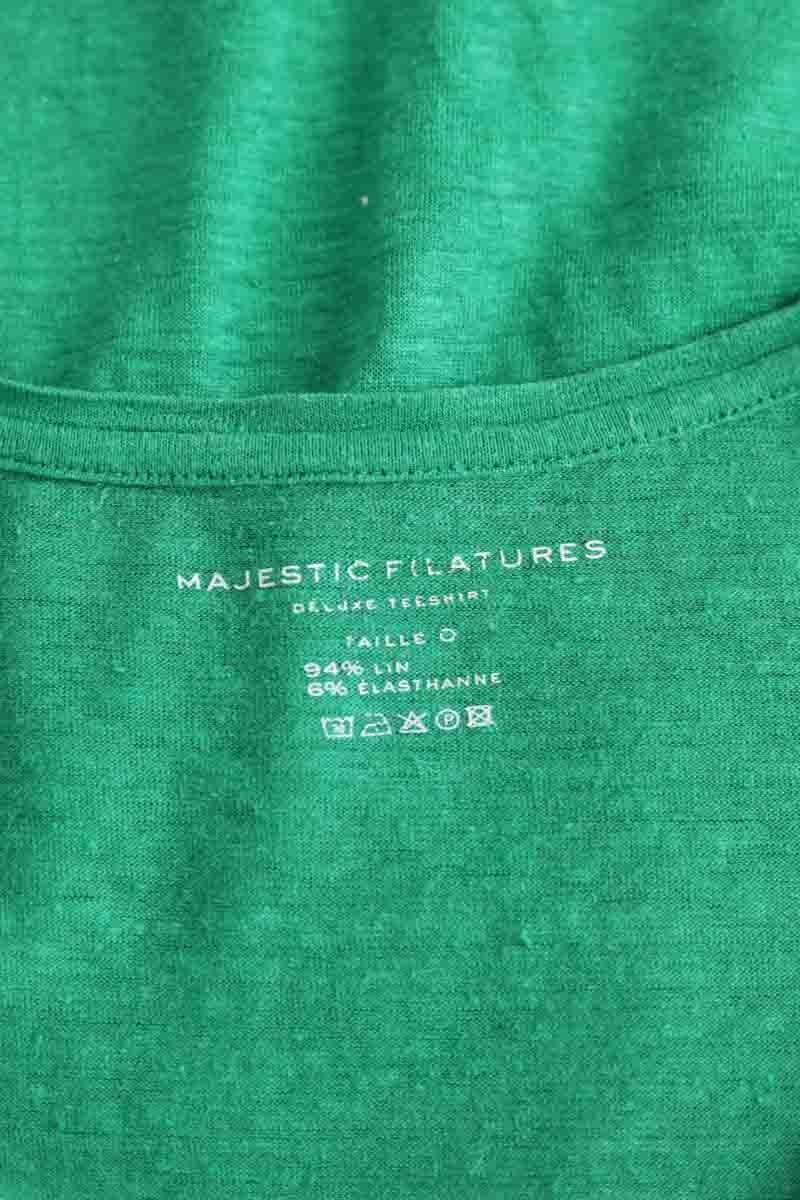 T-shirt MAJESTIC FILATURES - SECONDE MAIN Green