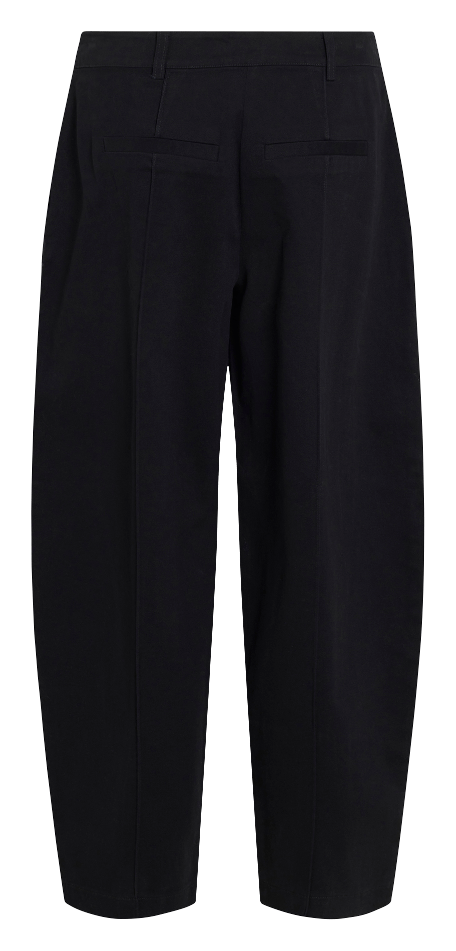 Wide-leg cotton-blend pants VILA Black