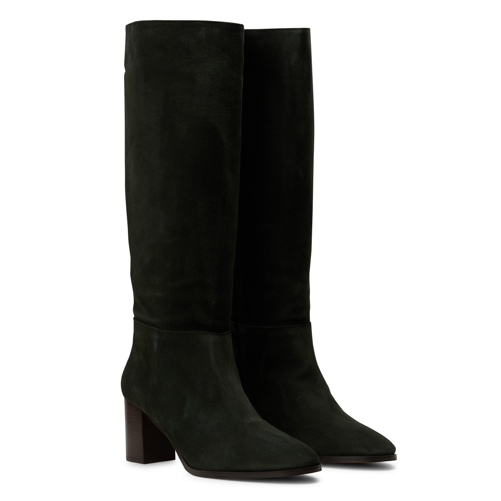 Bottes à talons en cuir LA FEE MARABOUTEE Vert