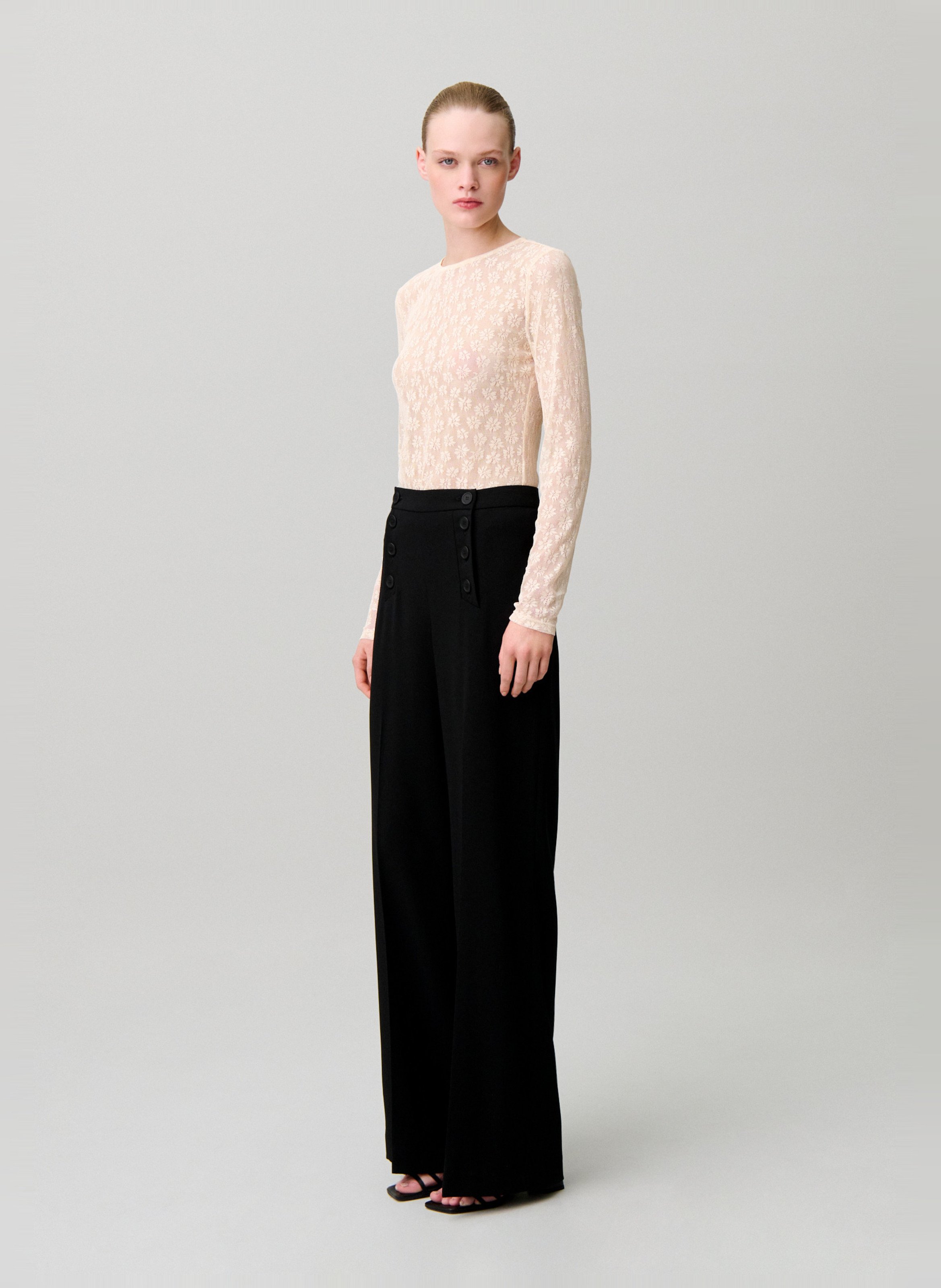 Top met transparante print CLAUDIE PIERLOT Beige