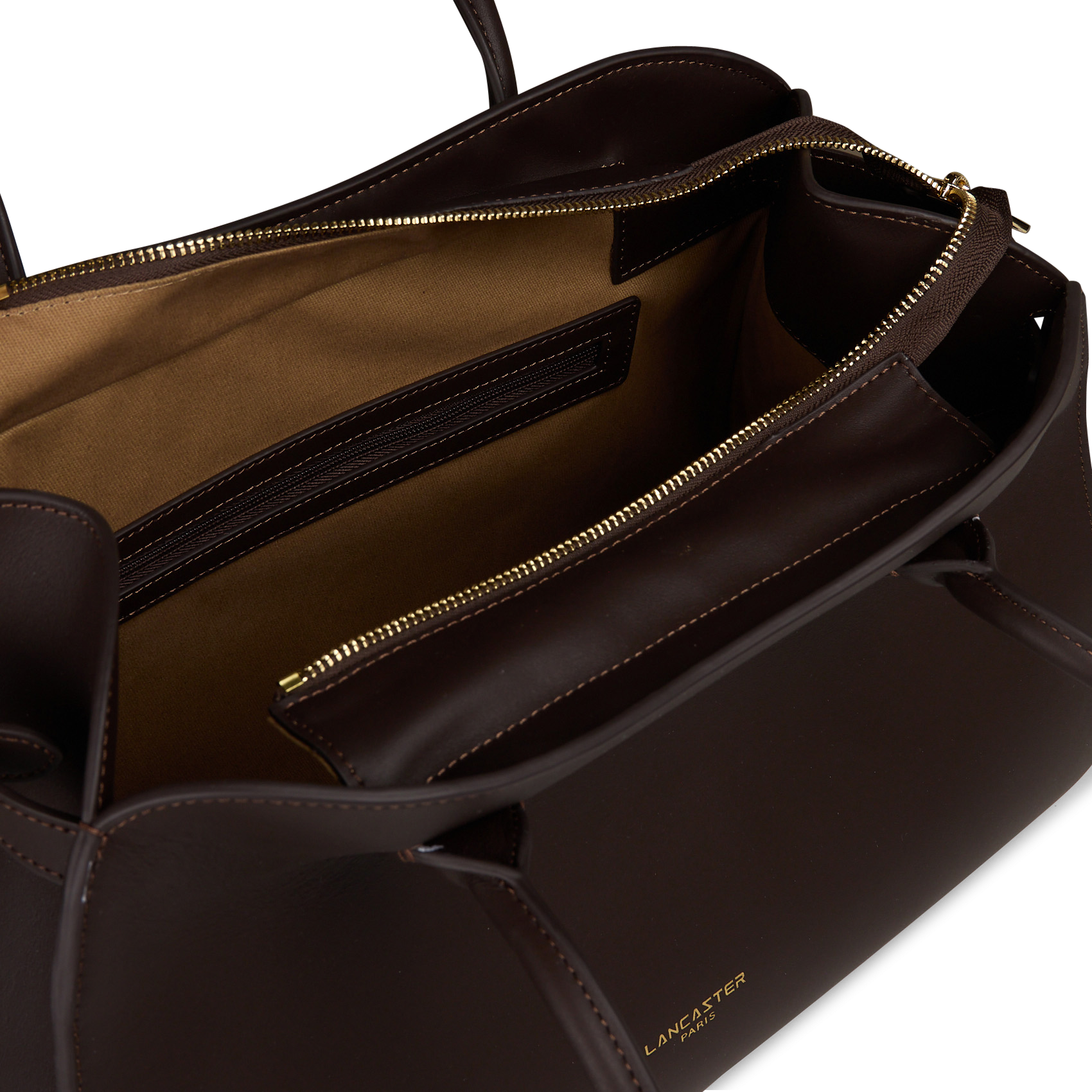 Shopper aus Leder LANCASTER PARIS Braun