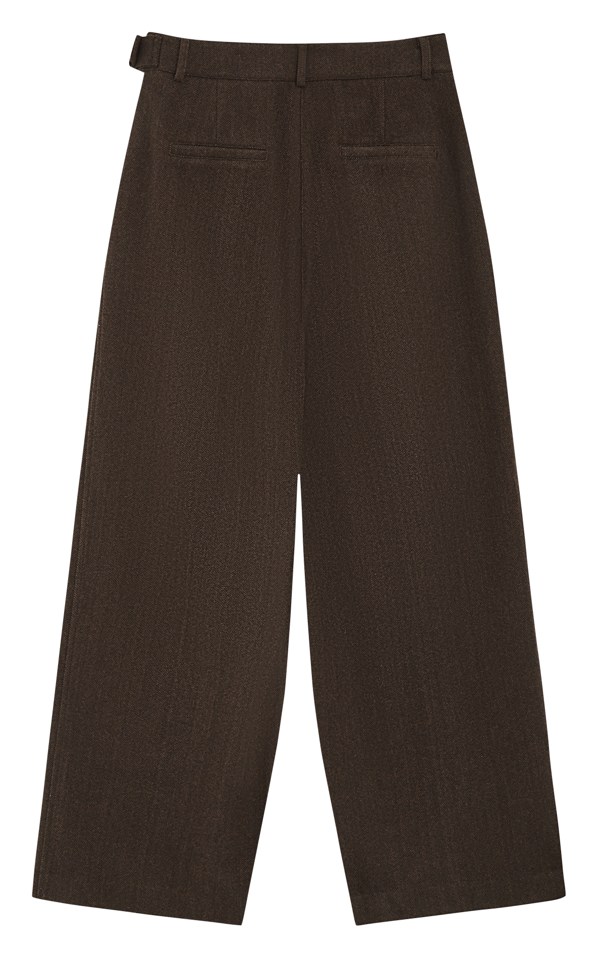 Pantalon ample à chevrons GRACE ET MILA Marron