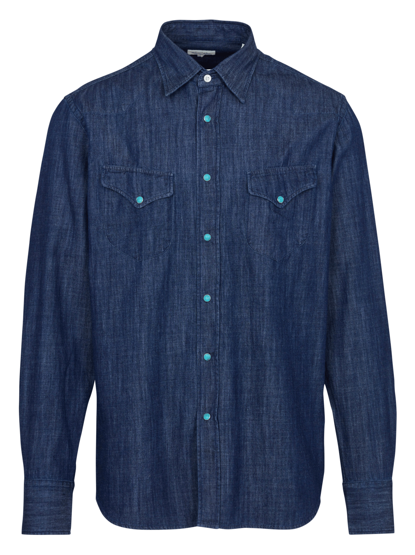 Blouse met verwassen look HARTFORD Blauw