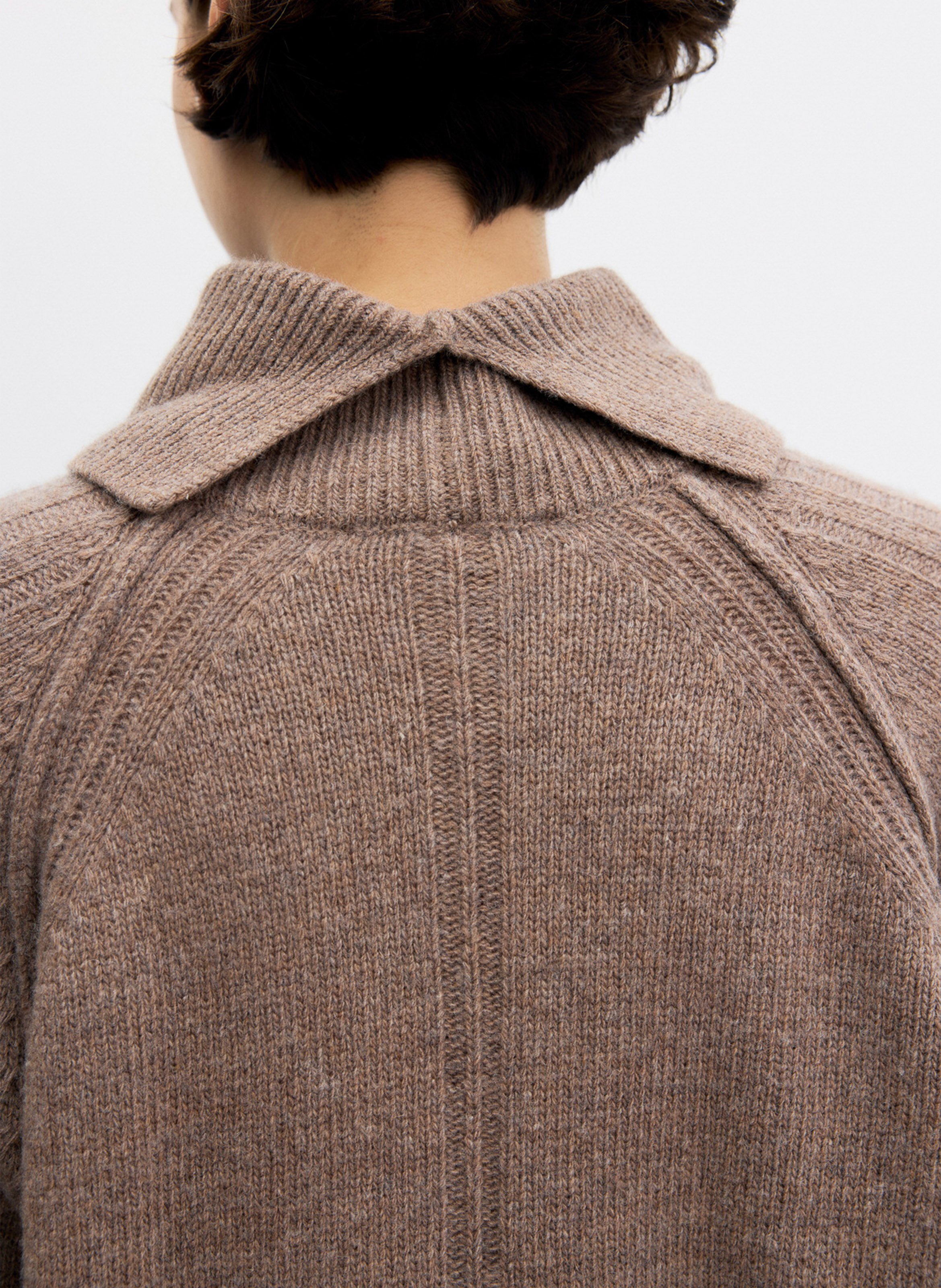 Wool and cashmere turtleneck sweater GERARD DAREL Brown