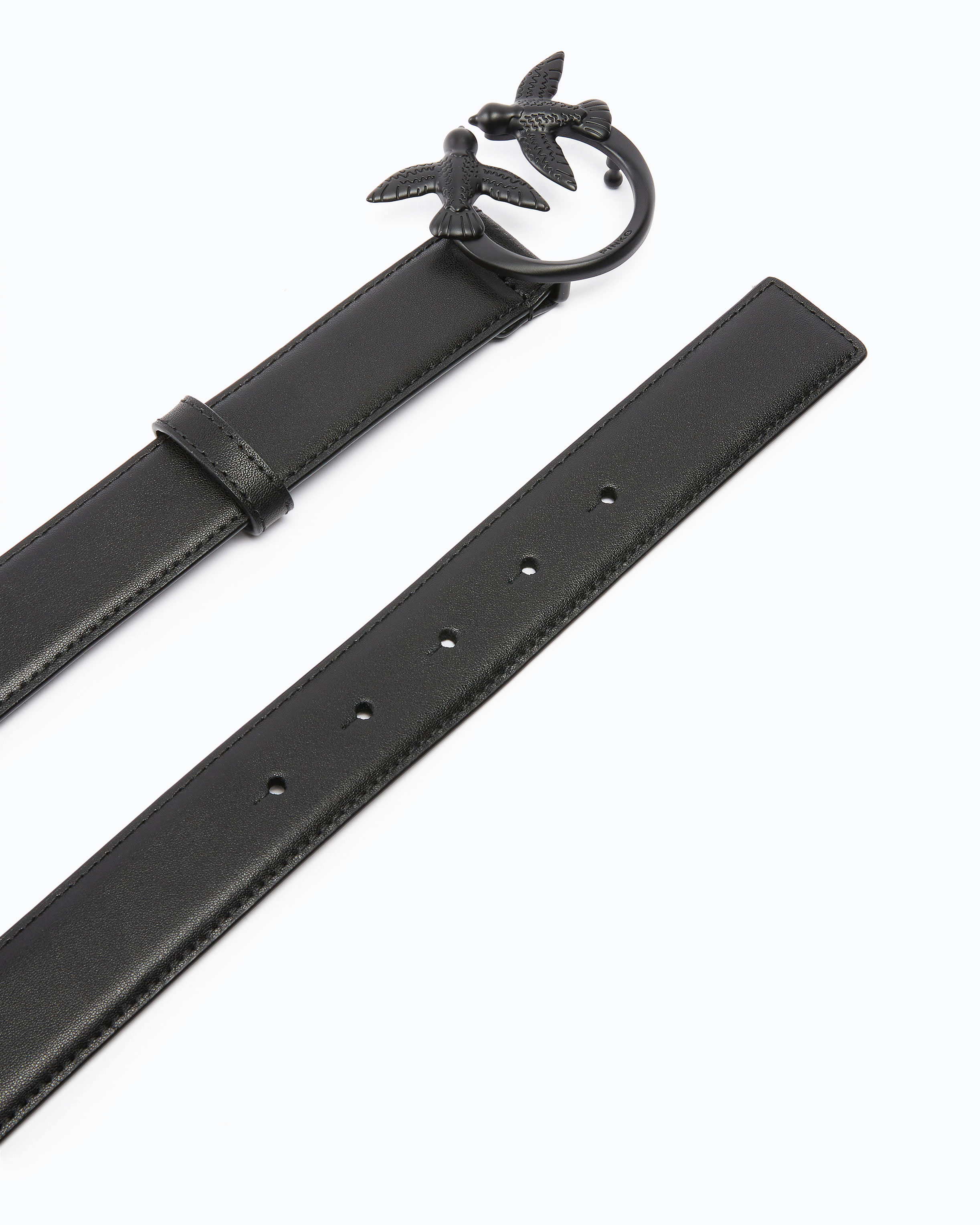 Ceinture avec boucle colorée de 3 cm PINKO Noir