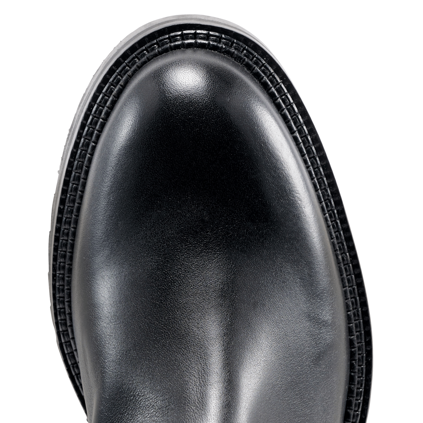 Bottes à bout rond en cuir MELLOW YELLOW Noir