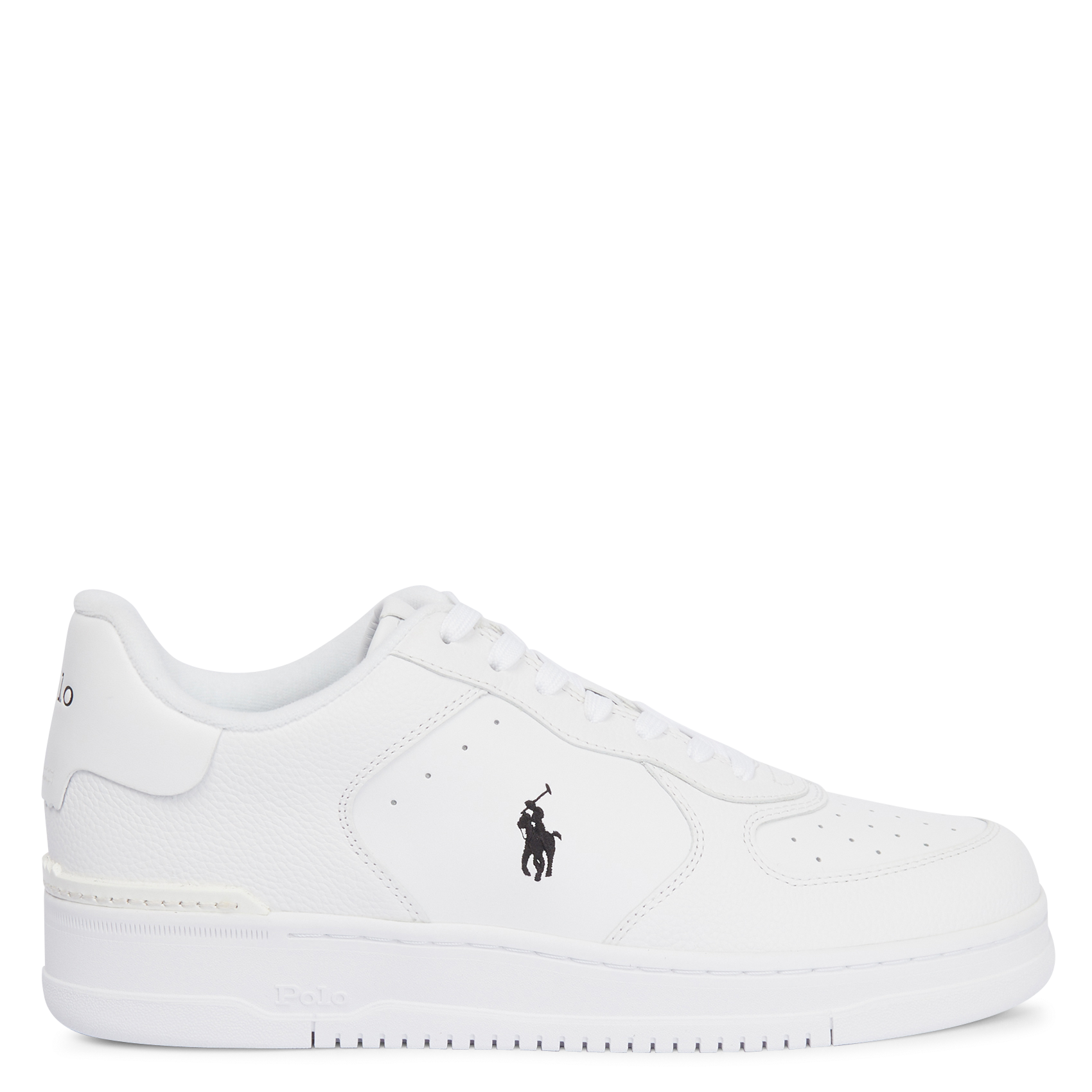 Lage, gedeeltelijk leren sneakers POLO RALPH LAUREN Wit