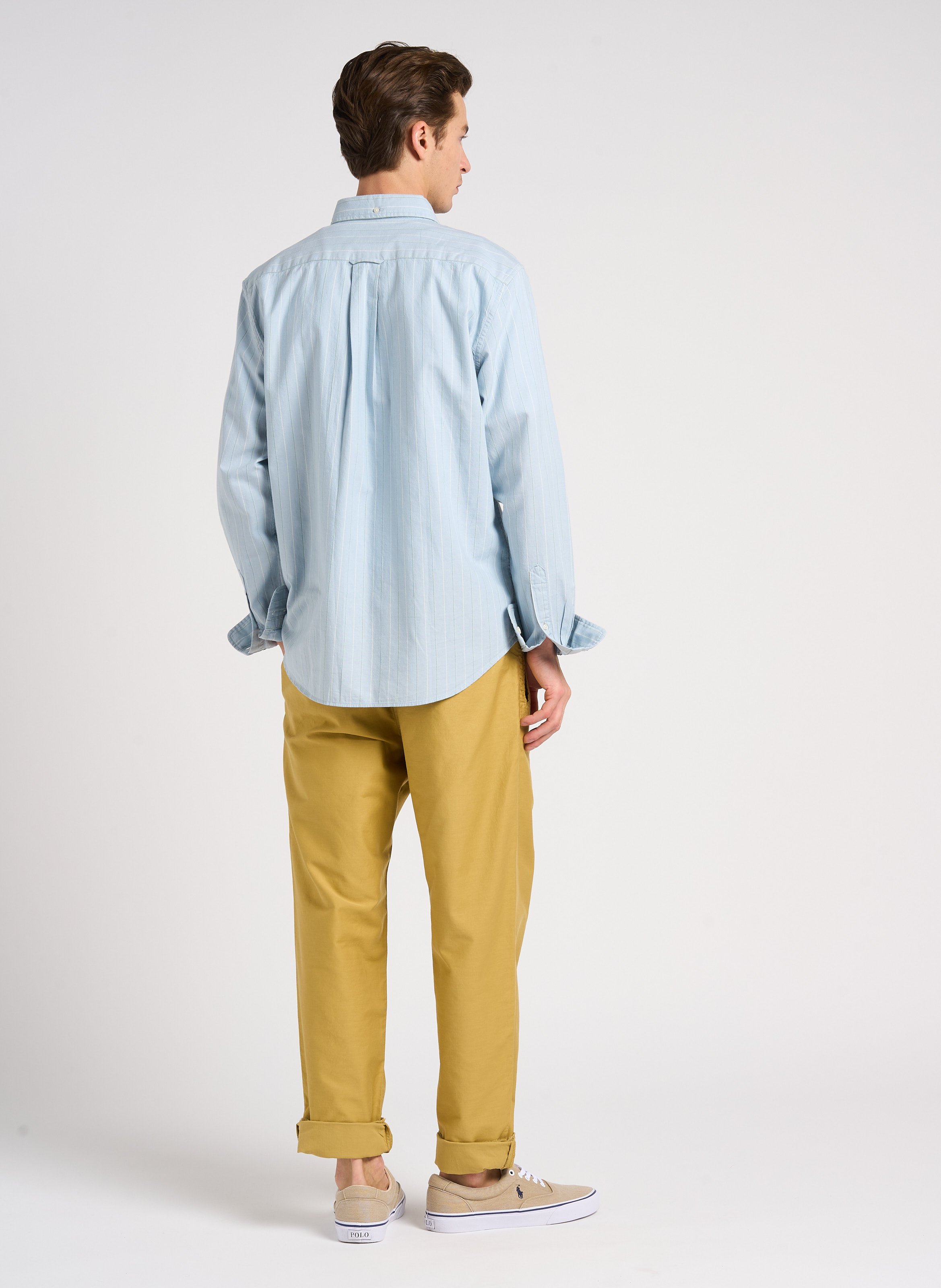 Straight-leg cotton pants PAUL SMITH Khaki