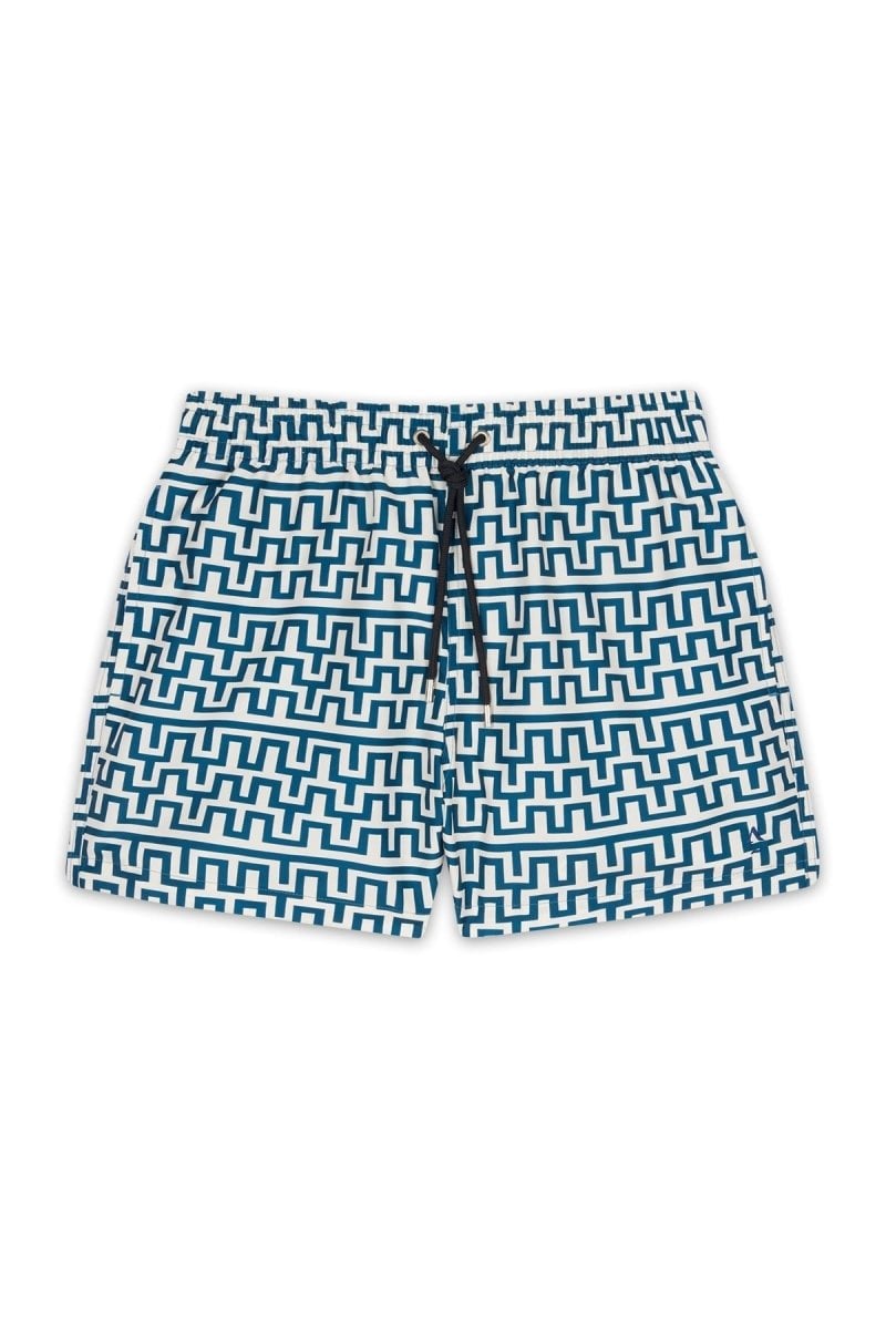 Printed swim shorts with elasticated waistband APNEE Blue