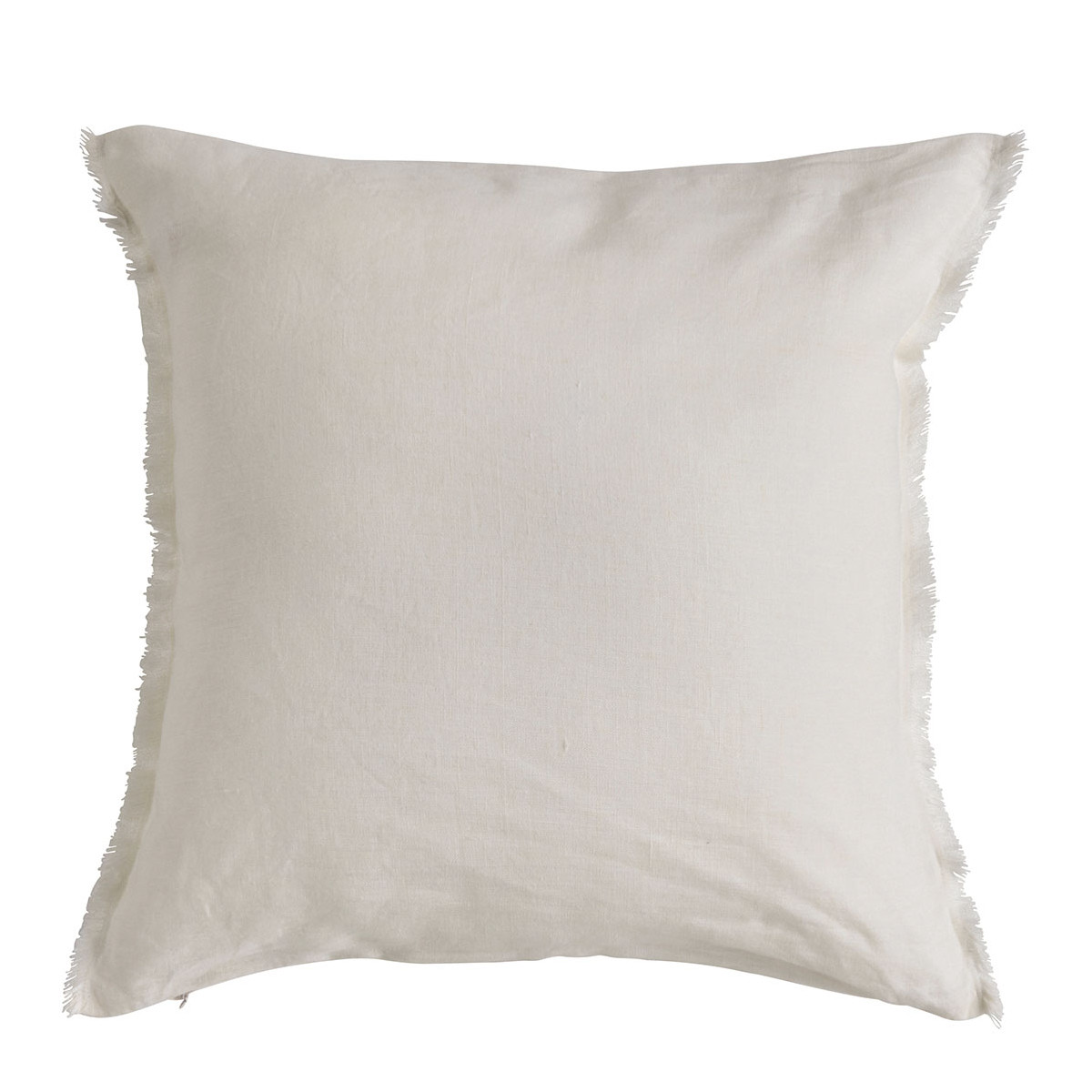 Linen cushion cover BLANC D'IVOIRE White