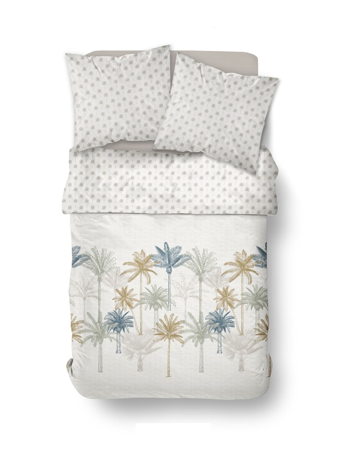 Printed cotton bed set TODAY LINGE DE MAISON White