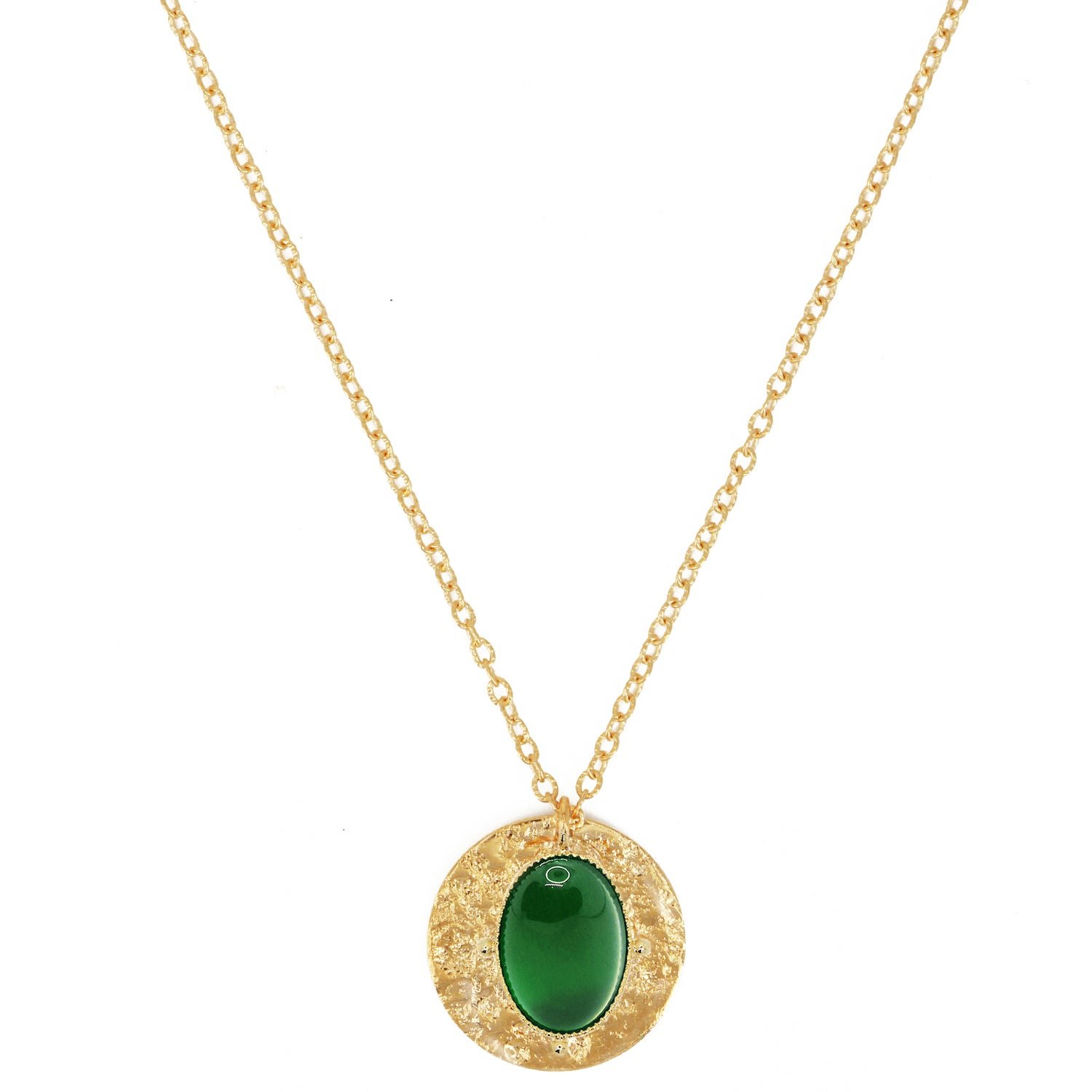 Long necklace NILAI Green