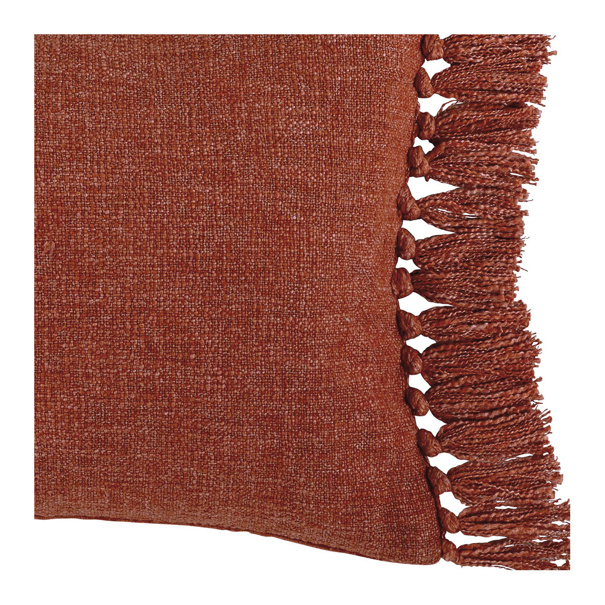 Iridescent velvet cushion cover BLANC D'IVOIRE Orange