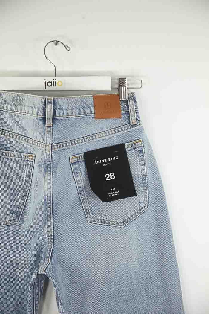 Cotton jeans ANINE BING - Seconde Main Blue