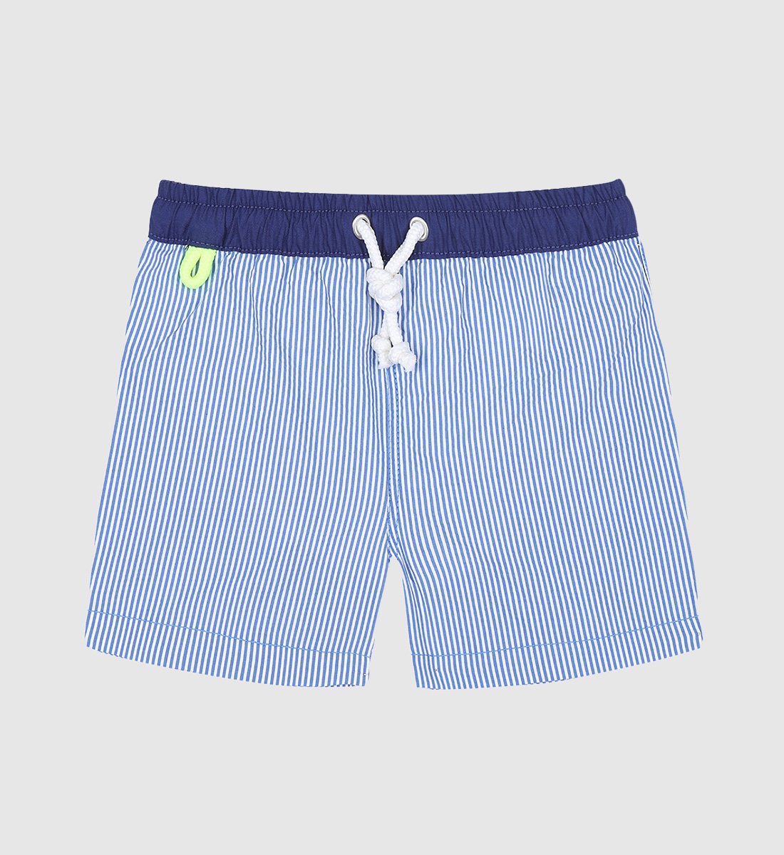 Men's swim shorts - seersucker GILI'S Blue