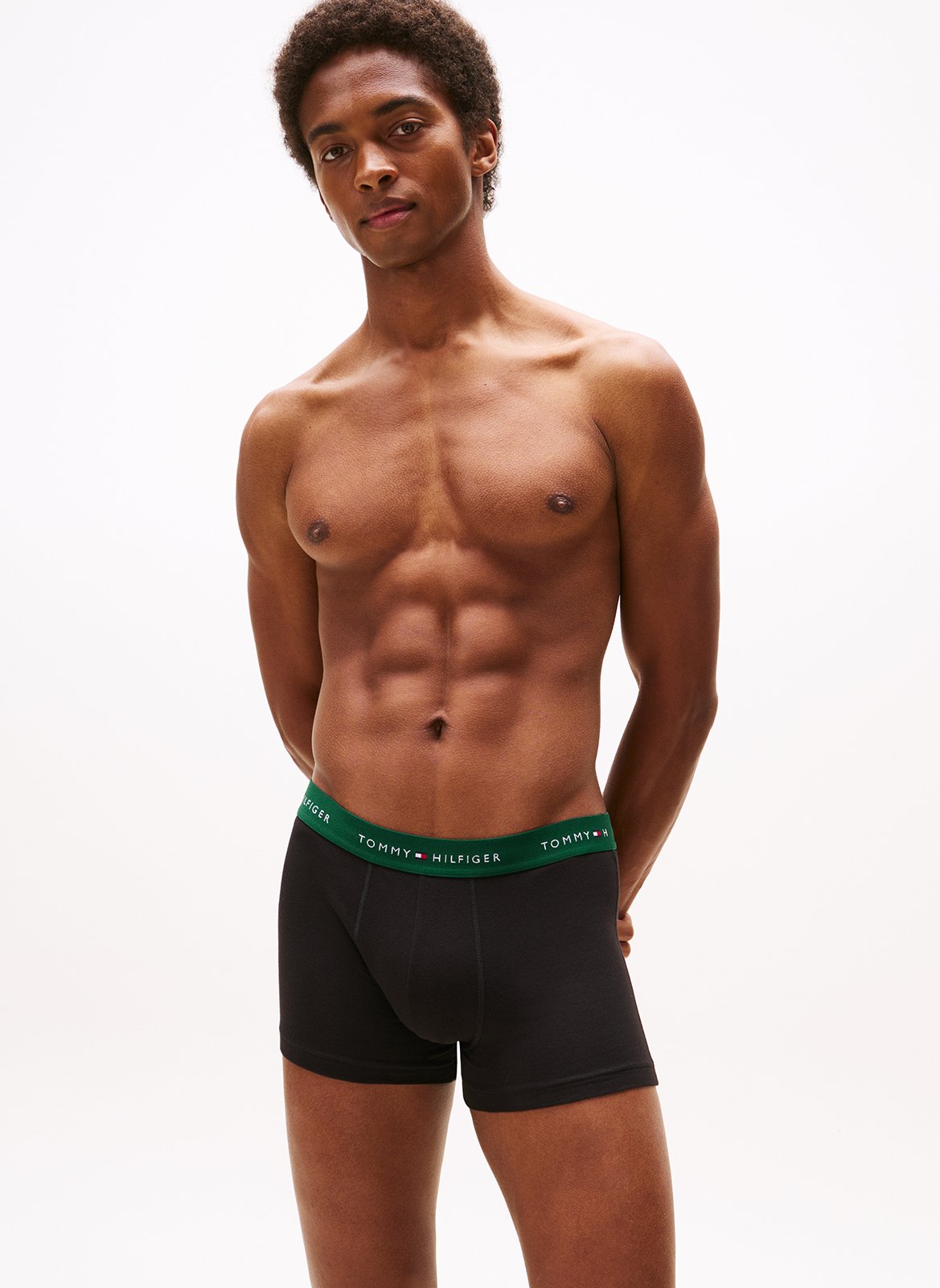 Pack of three cotton-blend boxers TOMMY HILFIGER Black