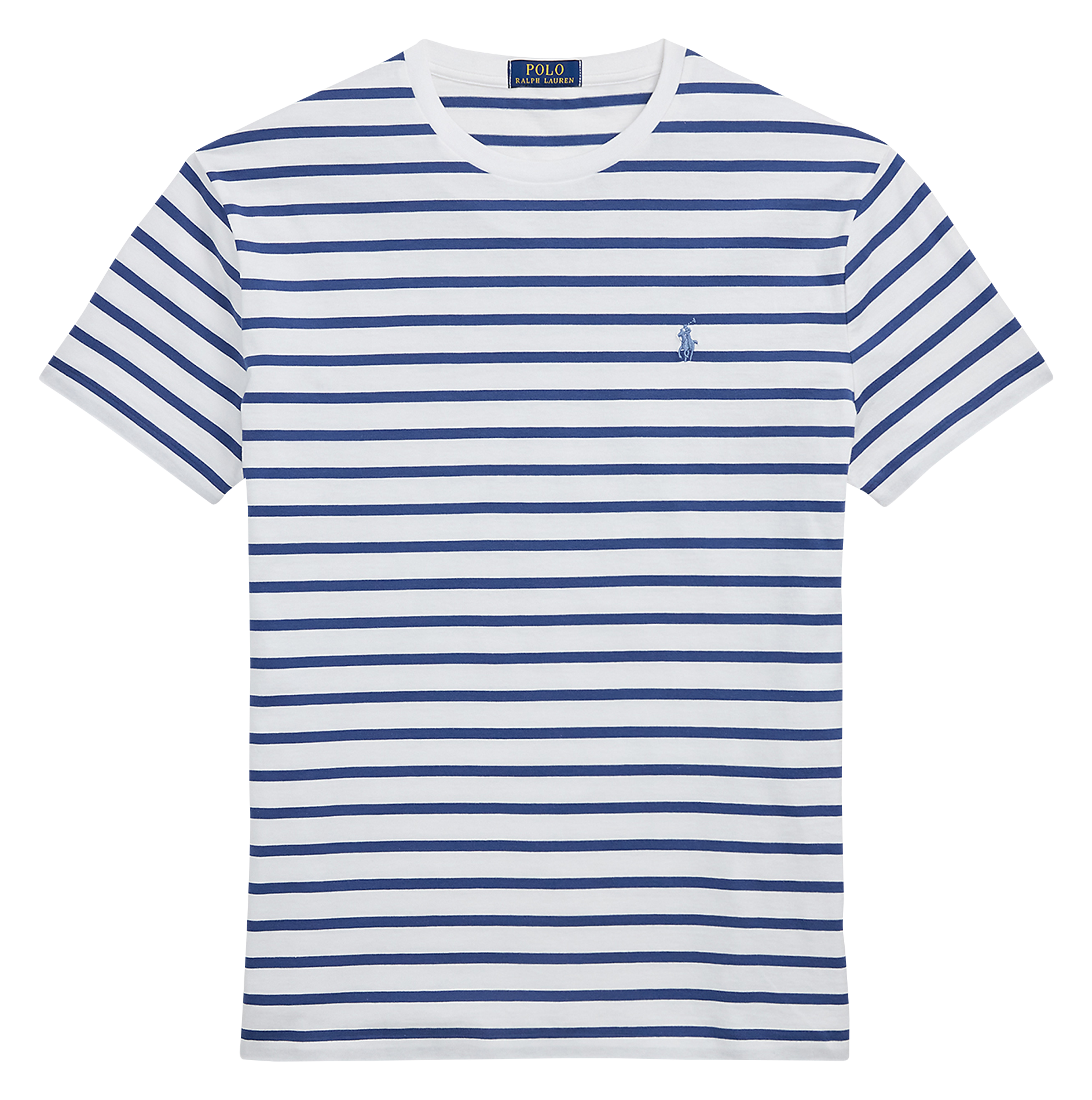 Tee-shirt col rond à rayures POLO RALPH LAUREN Bleu