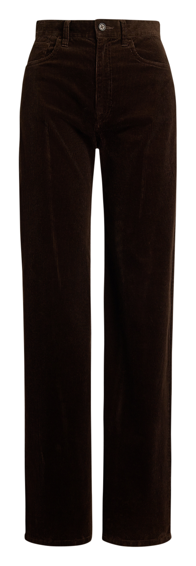 Pantalon droit en velours côtelé POLO RALPH LAUREN Marron