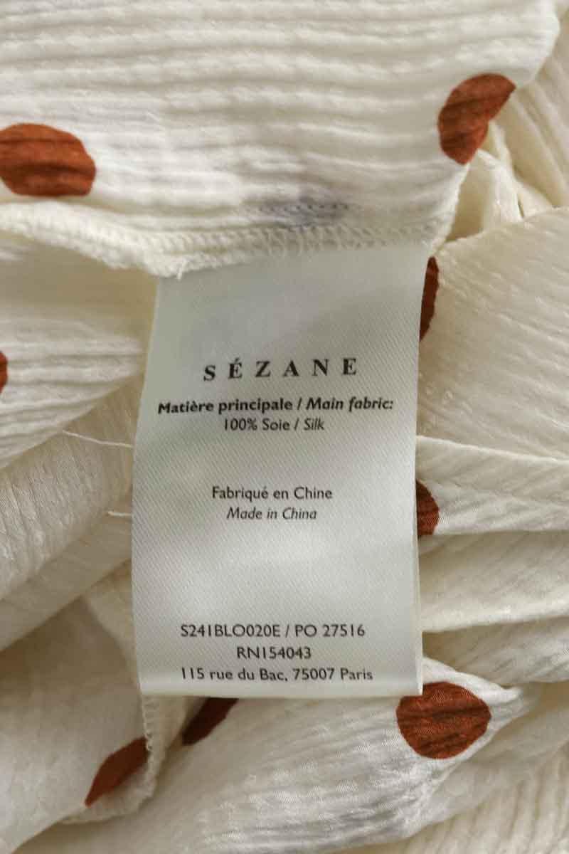 Silk blouse SEZANE - Seconde main Beige