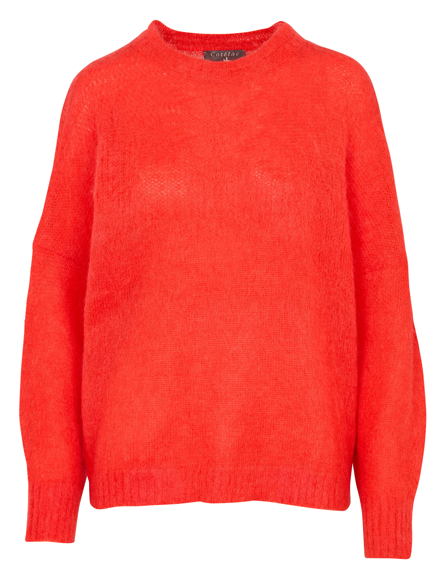 Oversize-Pullover aus Woll-Mix mit Rundhalsausschnitt COTELAC Rot