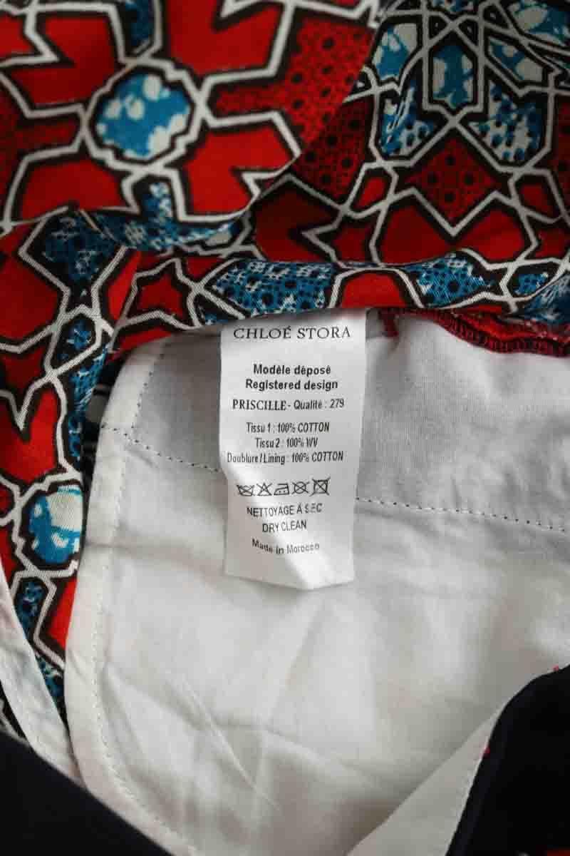 Slim-fit cotton cargo pants CHLOE STORA - SECONDE MAIN Red