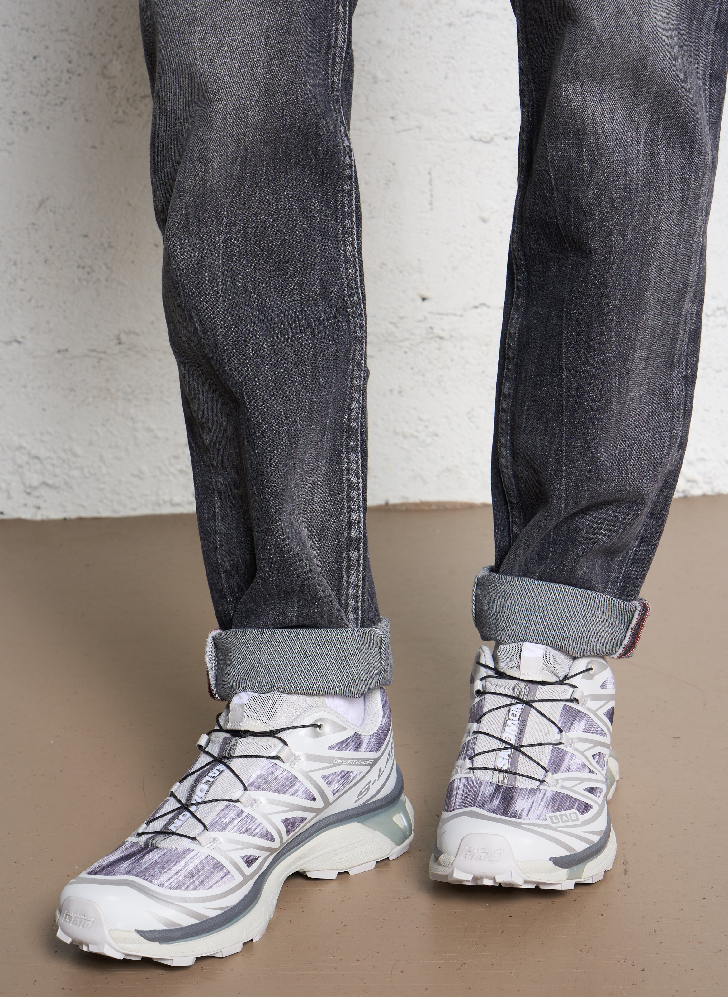 Low-top printed sneakers SALOMON Silver