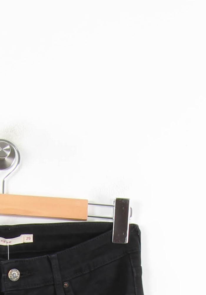 Cropped slim jeans with studs LEVI'S - Seconde main Black