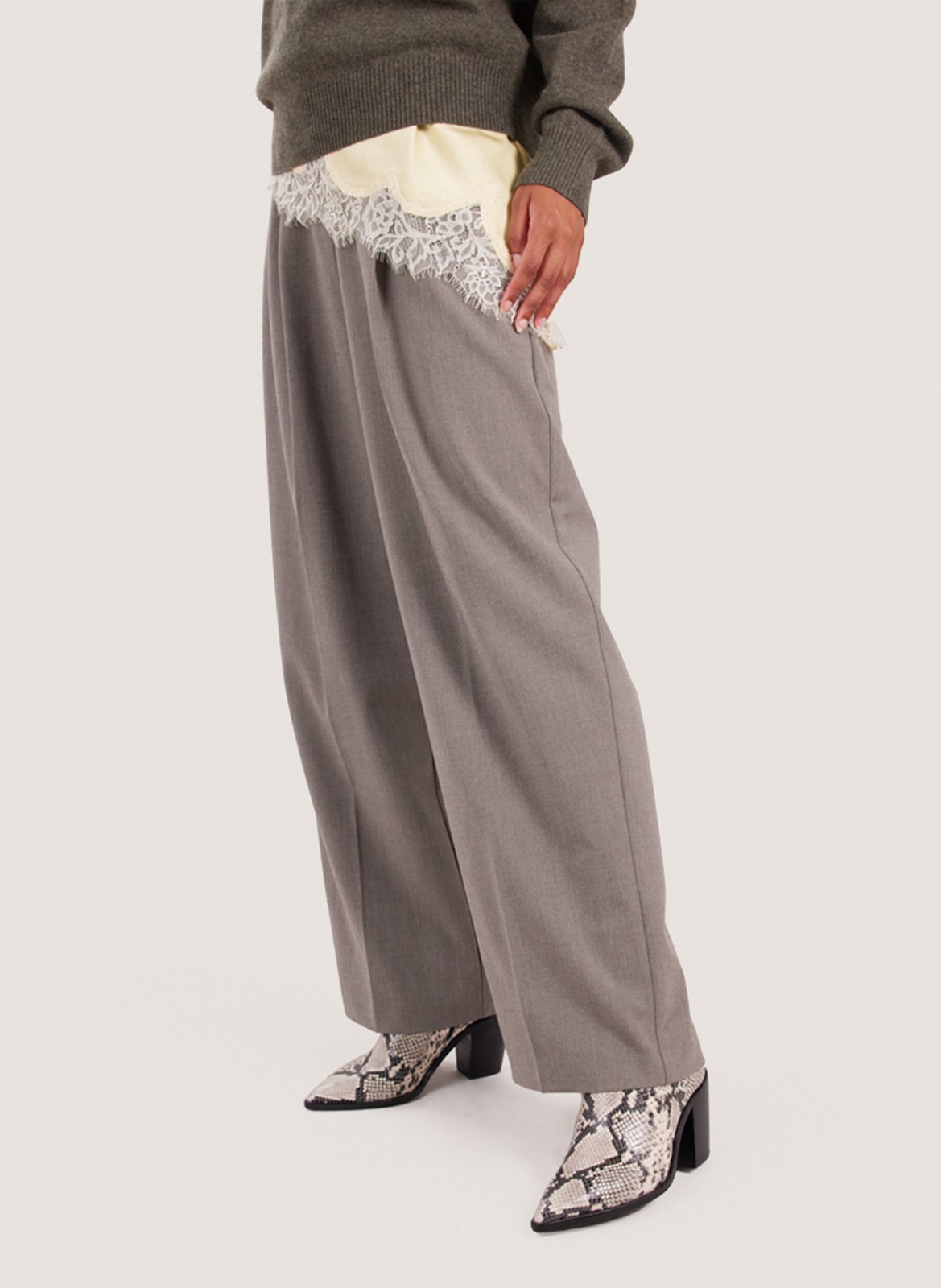 Chaloupa suede heeled ankle boots Black