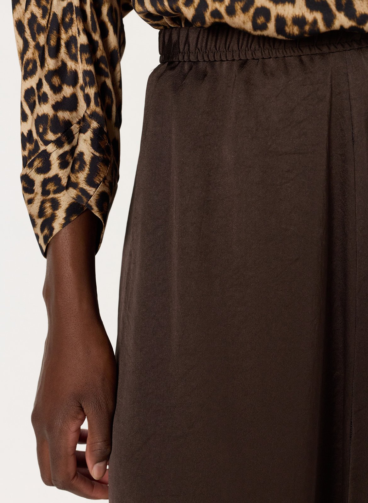 Jupe longue plissée GERARD DAREL Kaki