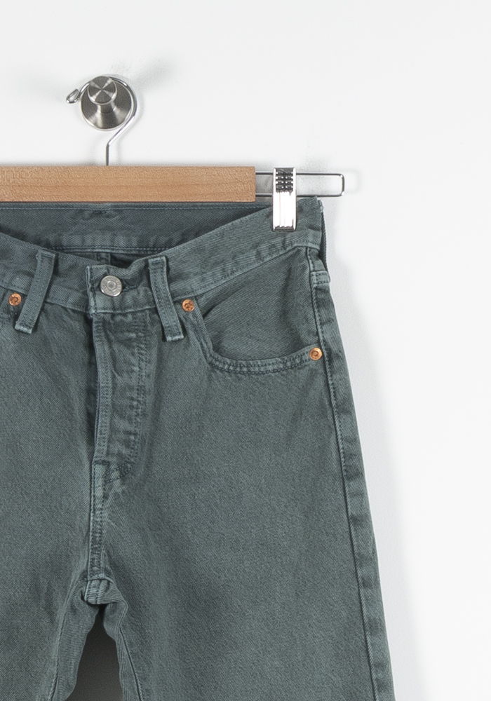 Cropped slim jeans with studs LEVI'S - Seconde main Green